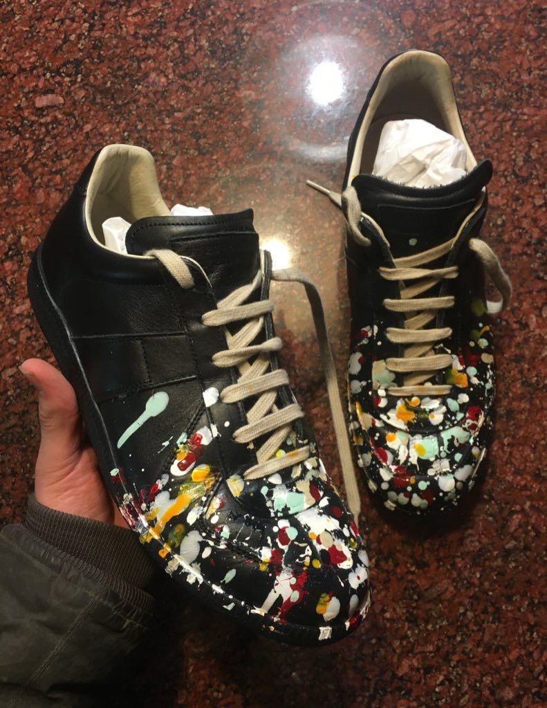 Maison Margiela paint splatter GATS 42 | Grailed