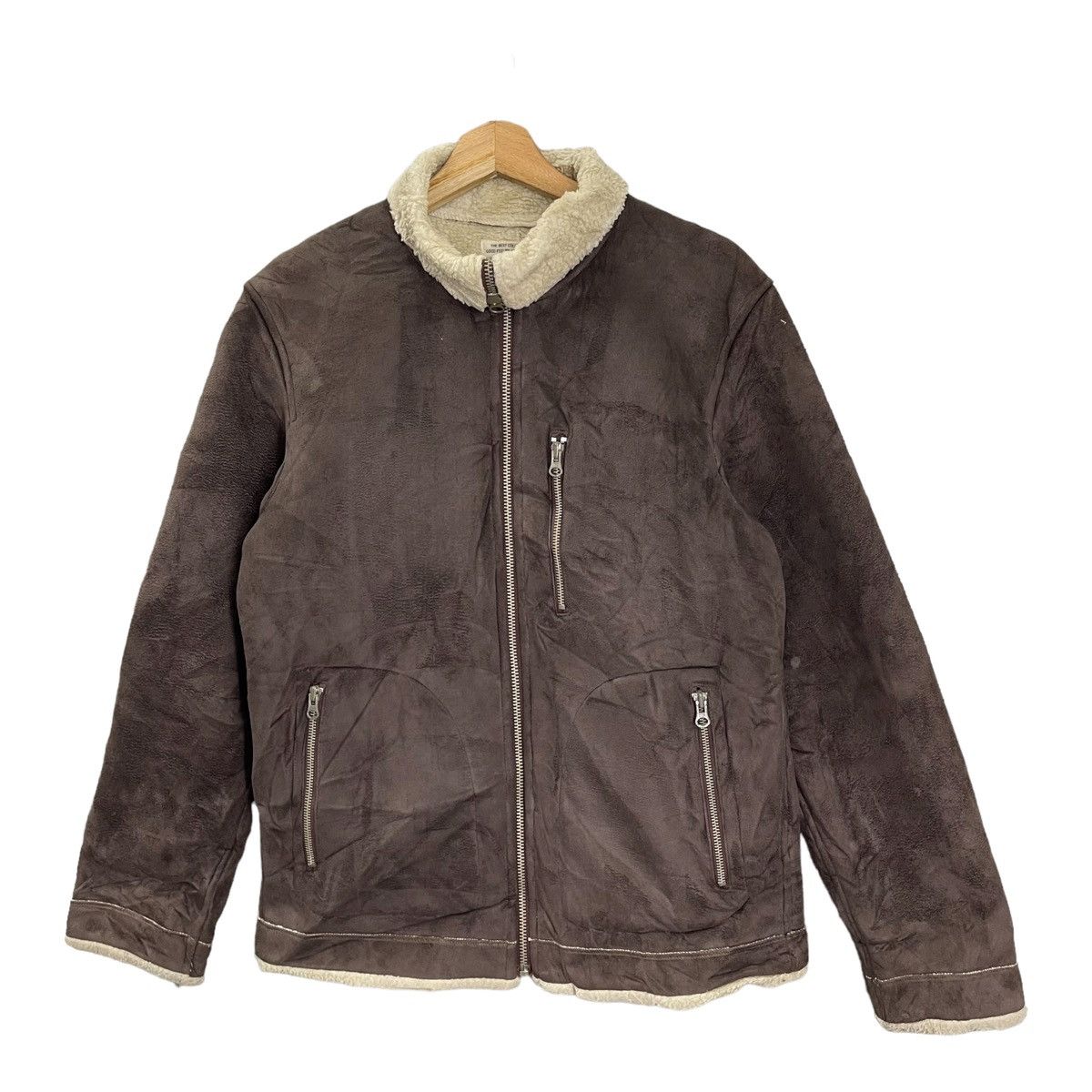 Japanese Brand × Nicole Club × Vintage Vintage Nicole Club For Men Sherpa Jacket Bomber Retro Style Size US M / EU 48-50 / 2 - 3 Thumbnail