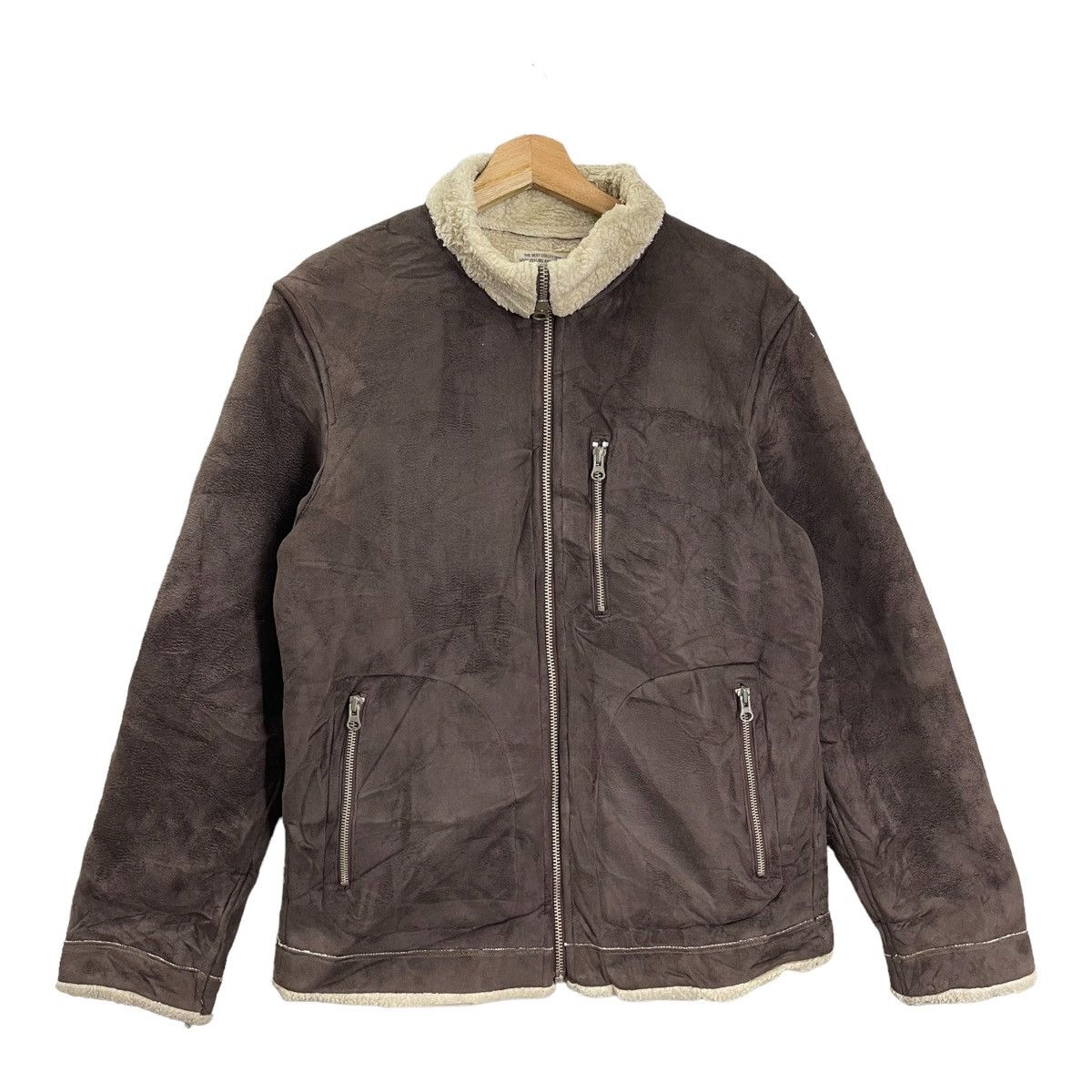 Japanese Brand × Nicole Club × Vintage Vintage Nicole Club For Men Sherpa Jacket Bomber Retro Style Size US M / EU 48-50 / 2 - 1 Thumbnail