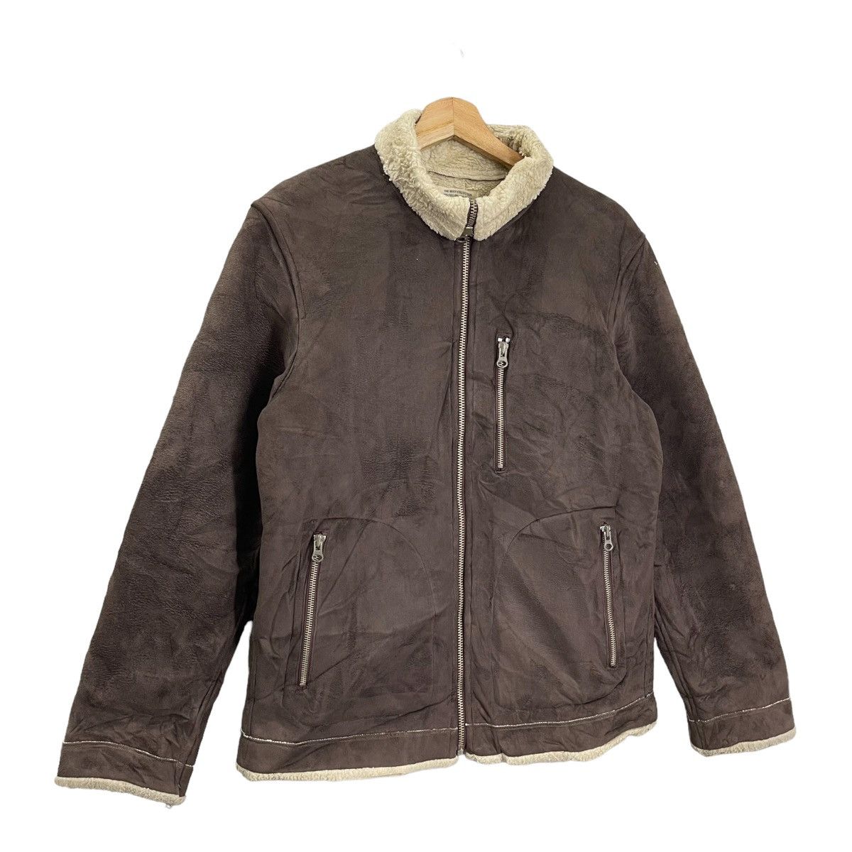 Japanese Brand × Nicole Club × Vintage Vintage Nicole Club For Men Sherpa Jacket Bomber Retro Style Size US M / EU 48-50 / 2 - 2 Thumbnail