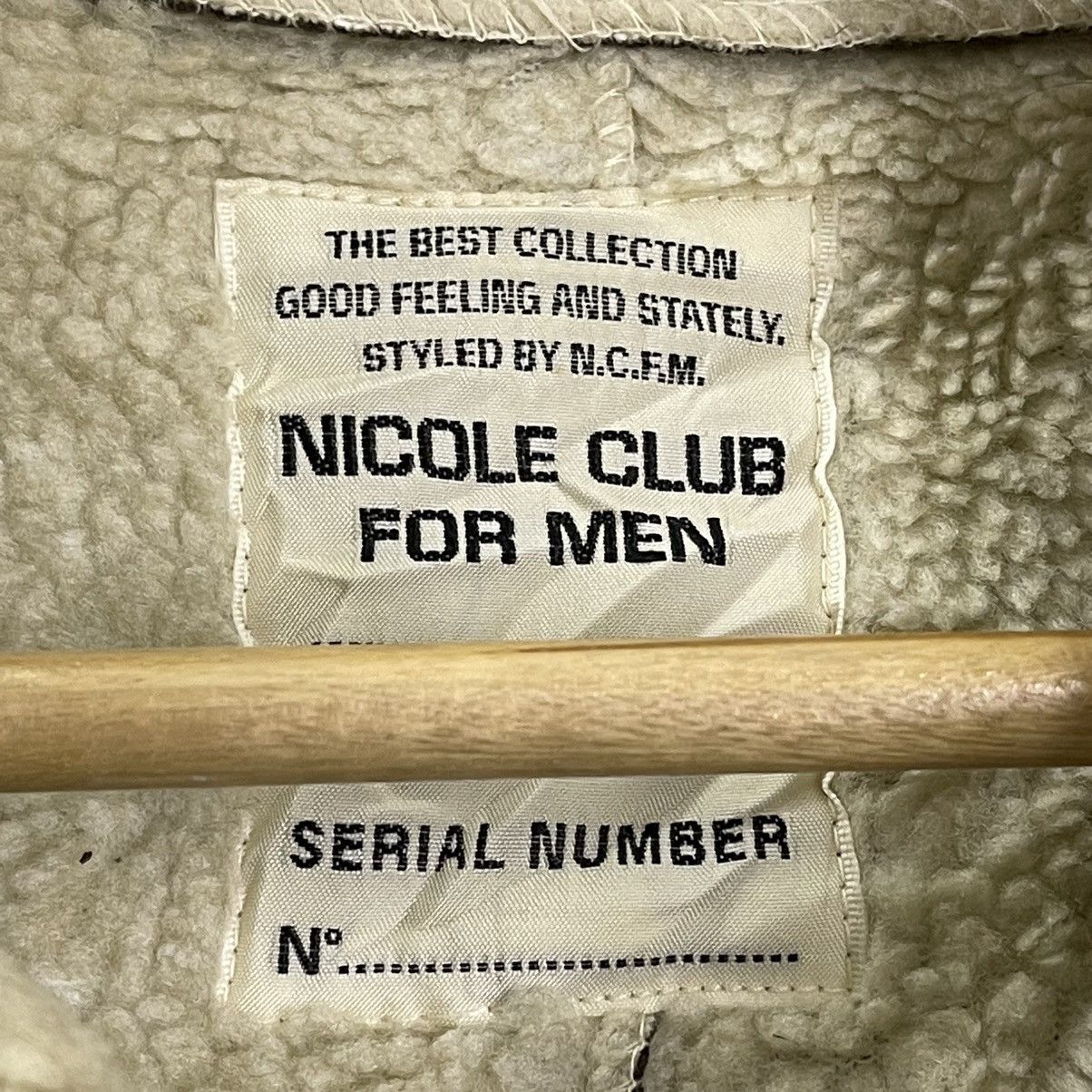 Japanese Brand × Nicole Club × Vintage Vintage Nicole Club For Men Sherpa Jacket Bomber Retro Style Size US M / EU 48-50 / 2 - 7 Thumbnail