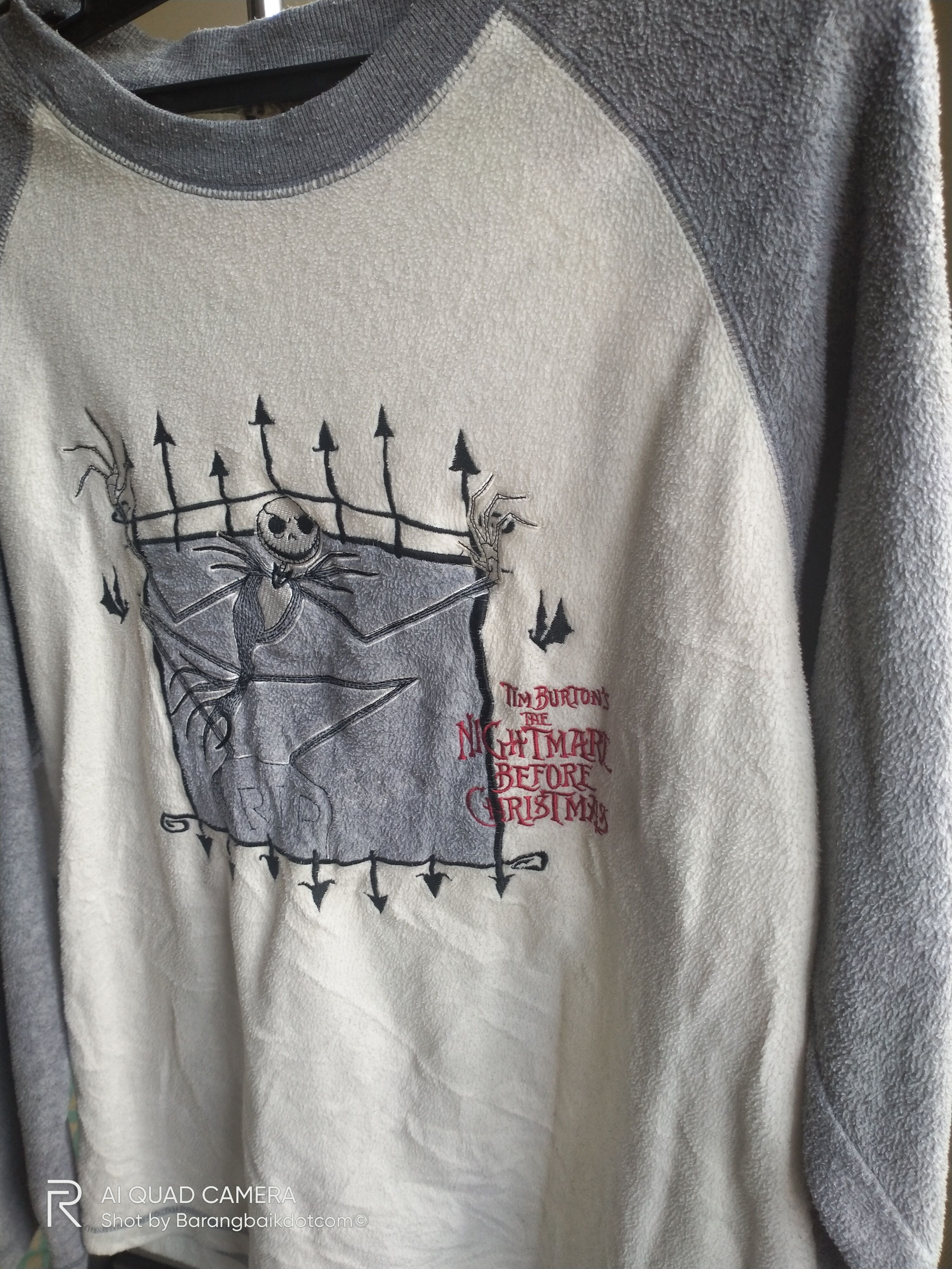 Cartoon Network × Vintage Vintage Y2K Nightmare Before Christmas raglan fleece shirts Size US L / EU 52-54 / 3 - 4 Thumbnail