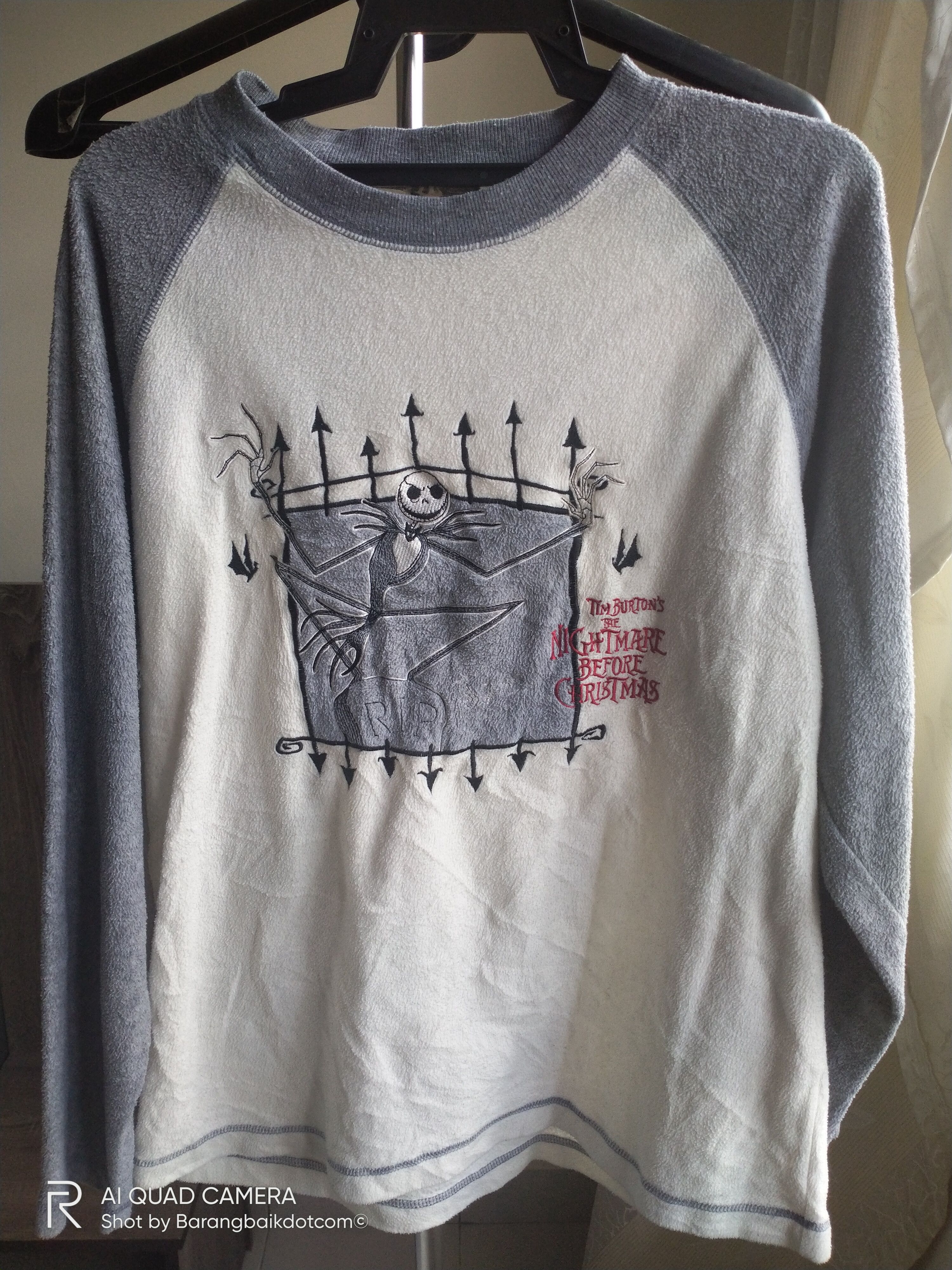 Cartoon Network × Vintage Vintage Y2K Nightmare Before Christmas raglan fleece shirts Size US L / EU 52-54 / 3 - 1 Thumbnail