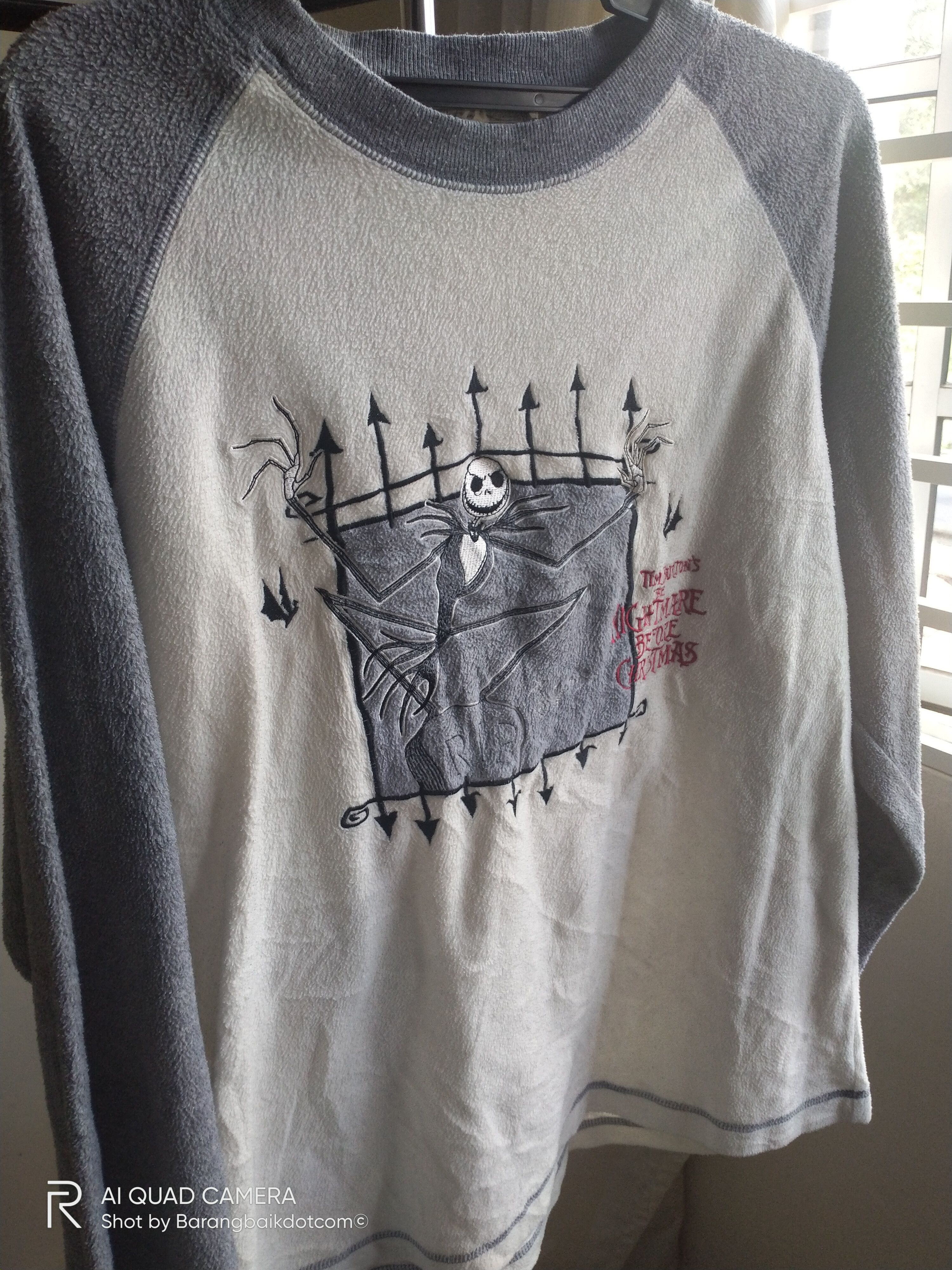 Cartoon Network × Vintage Vintage Y2K Nightmare Before Christmas raglan fleece shirts Size US L / EU 52-54 / 3 - 2 Thumbnail