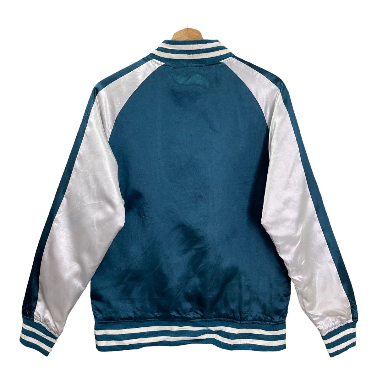 Japanese Brand MODIFIED UNSTUDIED WEAR SUKAJAN SATIN PLAIN ZIPPER JACKET Size US S / EU 44-46 / 1 - 5 Thumbnail