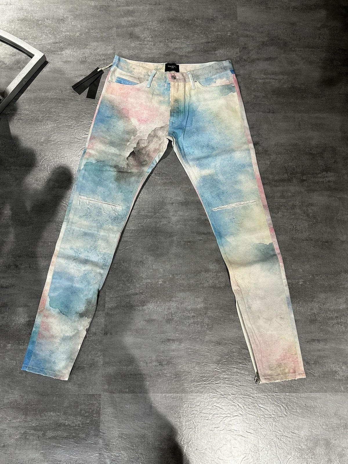 Fear of God Fear of god 5th cloud jeans tie dye fifth collection