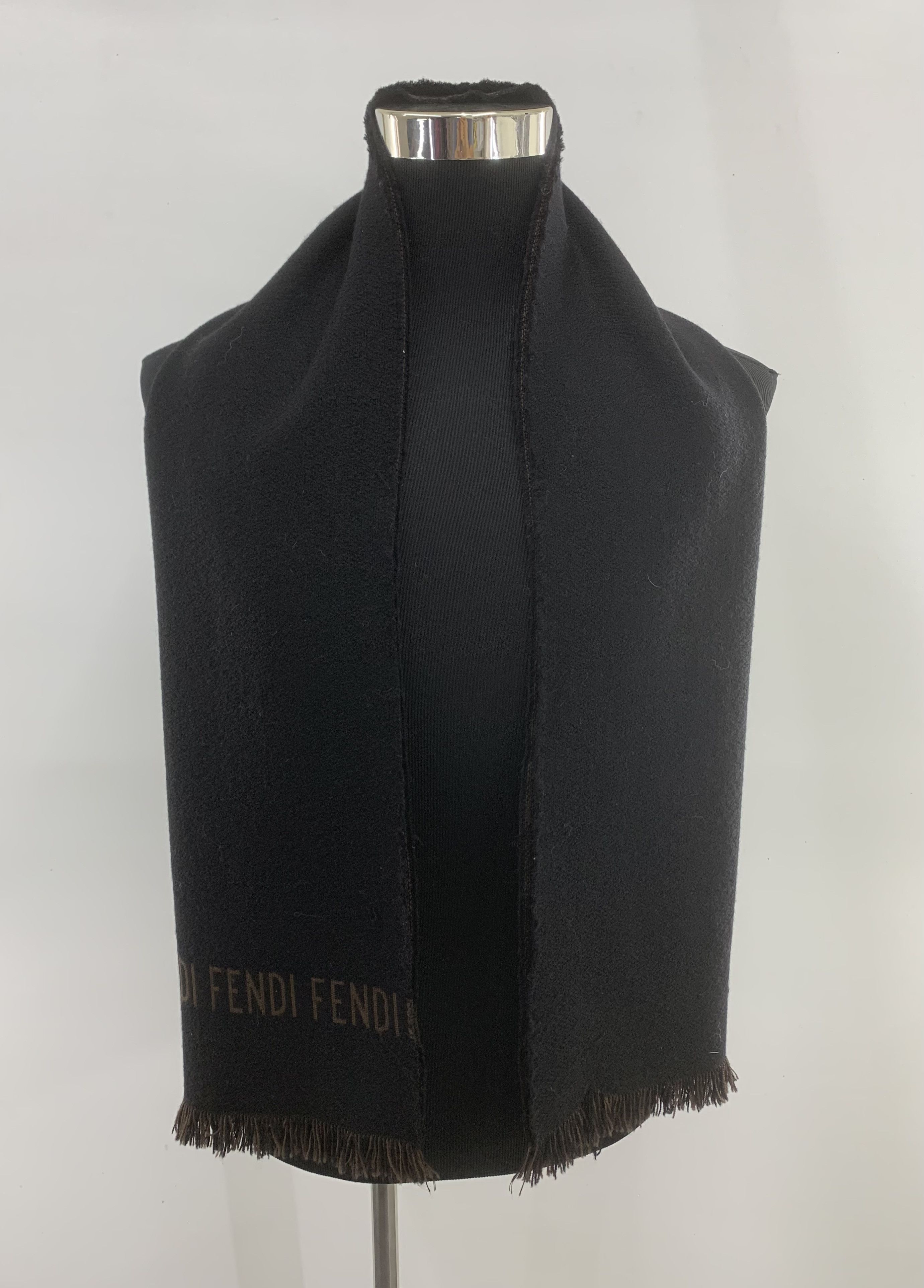 Fendi Scarf Wool Muffler Scarves Neckwear BL8038