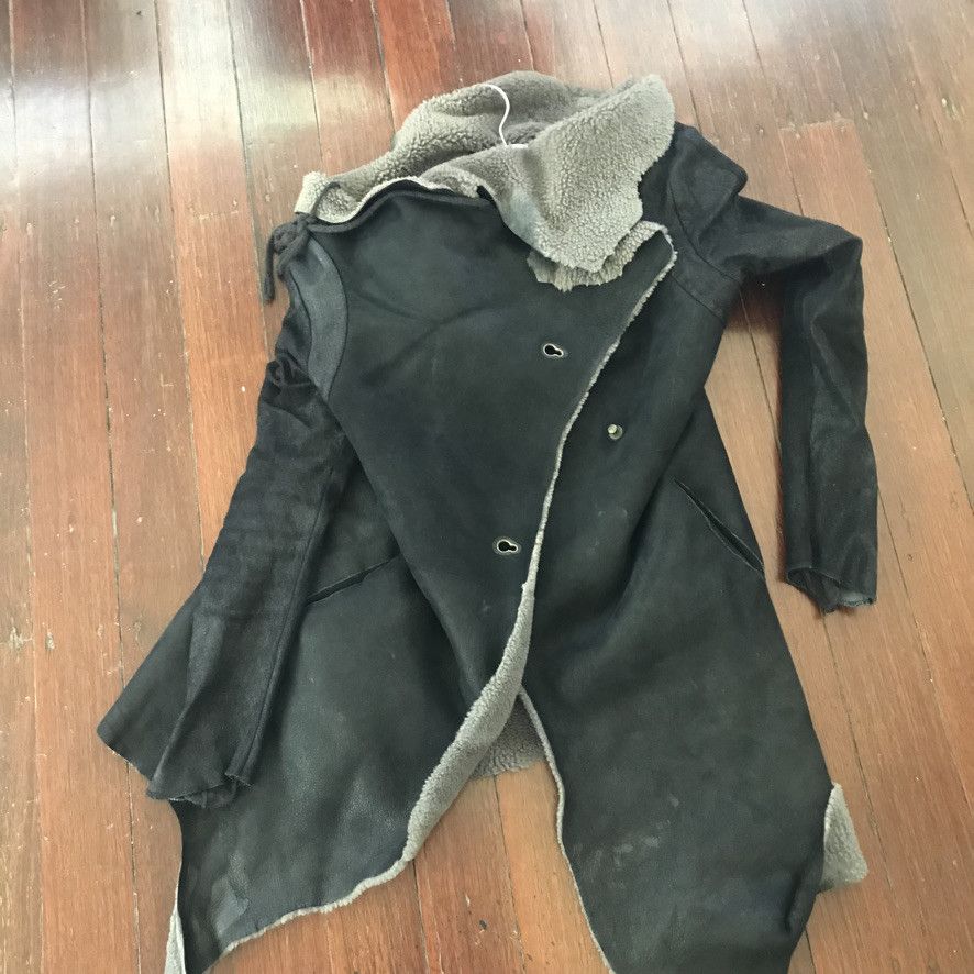 Isaac Sellam Experience Shearling / Leather Coat Size M / US 6-8 / IT 42-44 - 7 Thumbnail