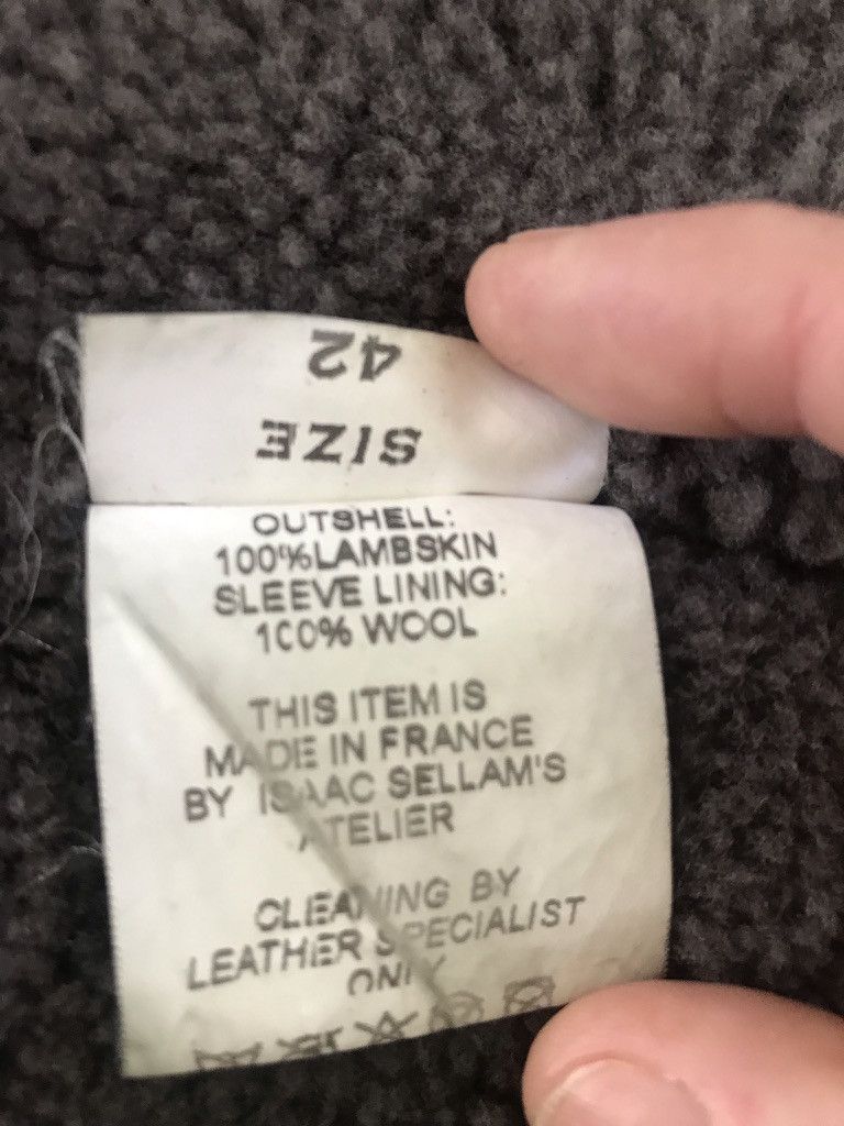 Isaac Sellam Experience Shearling / Leather Coat Size M / US 6-8 / IT 42-44 - 15 Thumbnail