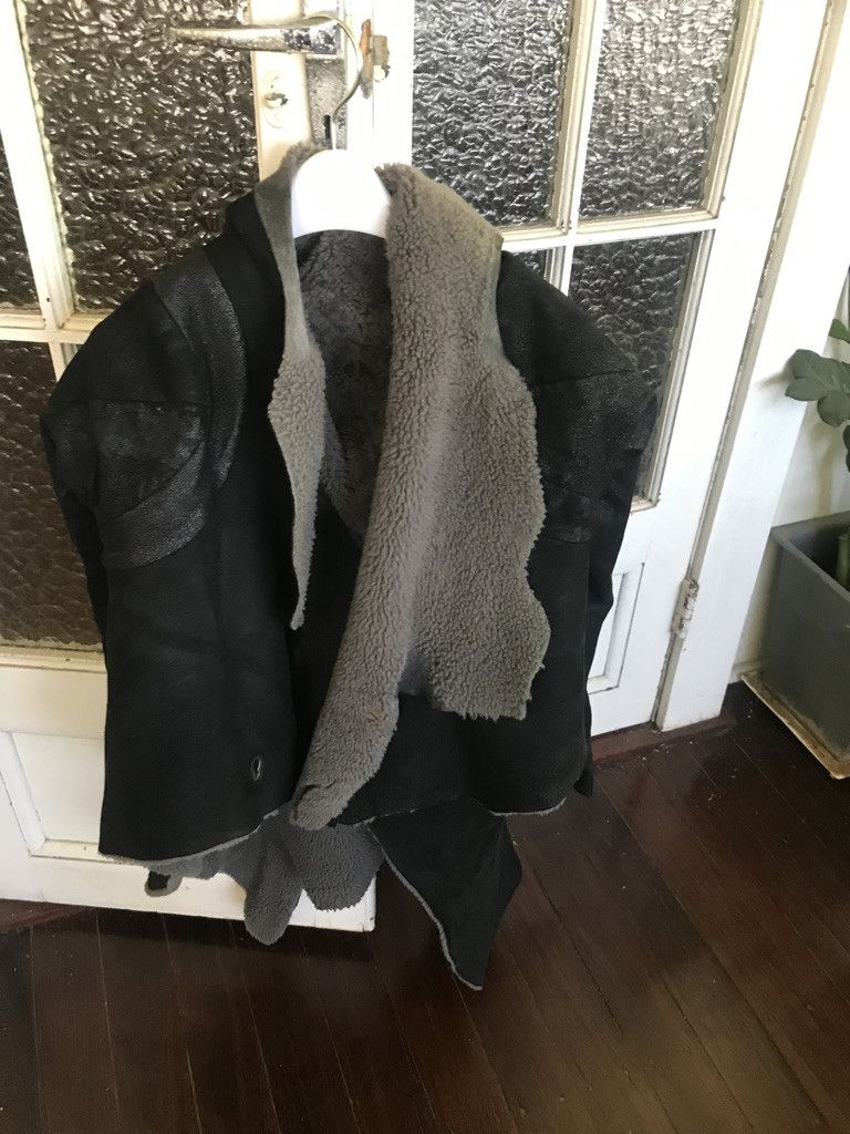 Isaac Sellam Experience Shearling / Leather Coat Size M / US 6-8 / IT 42-44 - 1 Thumbnail