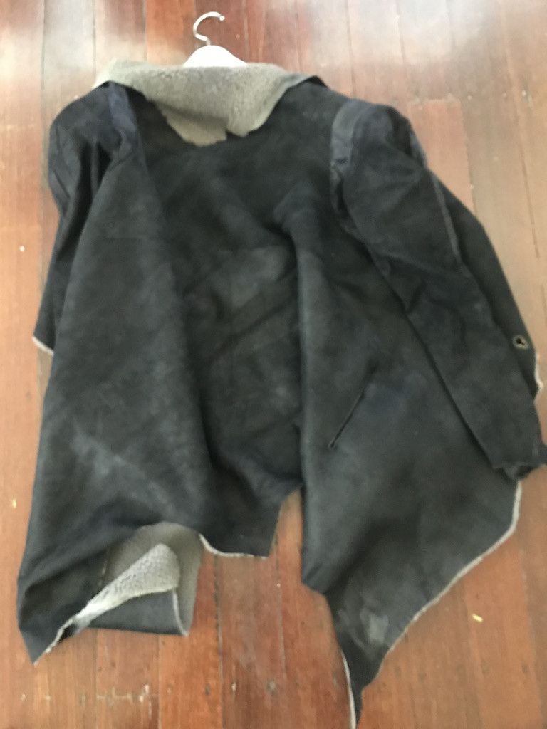 Isaac Sellam Experience Shearling / Leather Coat Size M / US 6-8 / IT 42-44 - 5 Thumbnail