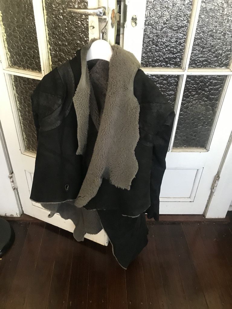 Isaac Sellam Experience Shearling / Leather Coat Size M / US 6-8 / IT 42-44 - 4 Thumbnail