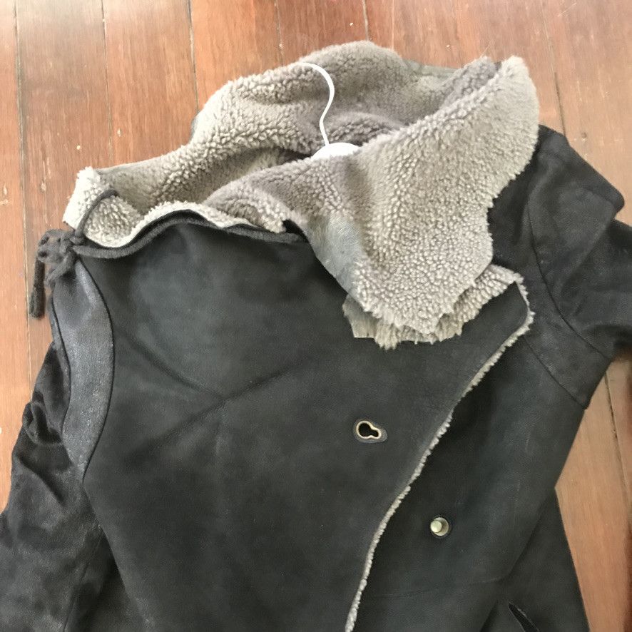 Isaac Sellam Experience Shearling / Leather Coat Size M / US 6-8 / IT 42-44 - 8 Thumbnail