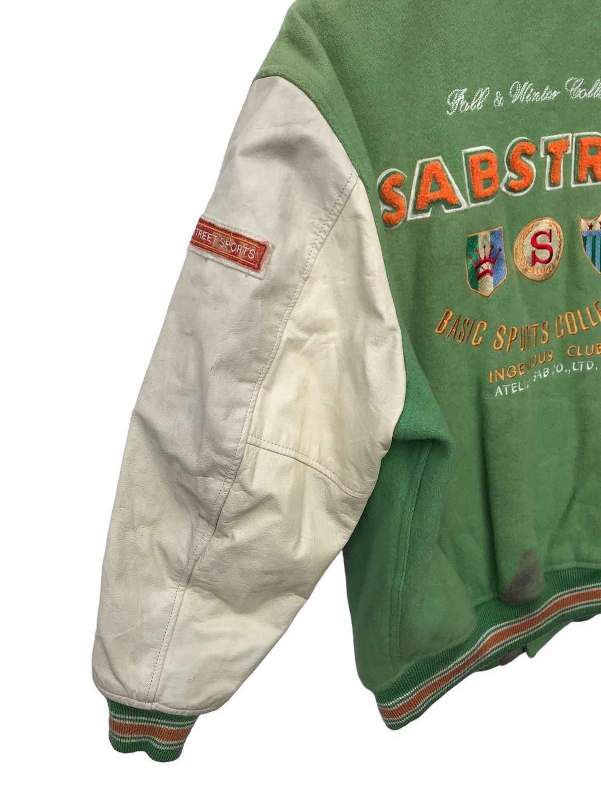 Japanese Brand Vintage Atelier Sab Varsity Jacket Streetwear Fashion Jacket Size US M / EU 48-50 / 2 - 14 Thumbnail