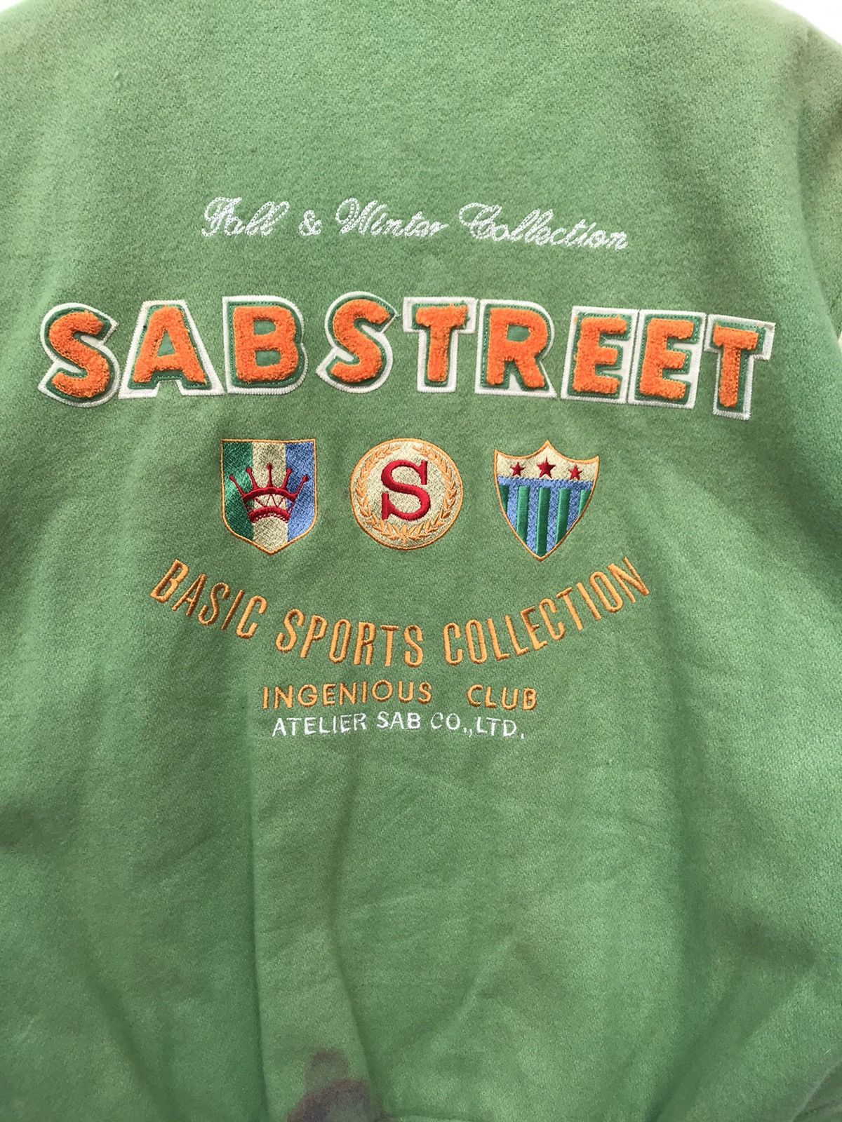 Japanese Brand Vintage Atelier Sab Varsity Jacket Streetwear Fashion Jacket Size US M / EU 48-50 / 2 - 12 Thumbnail