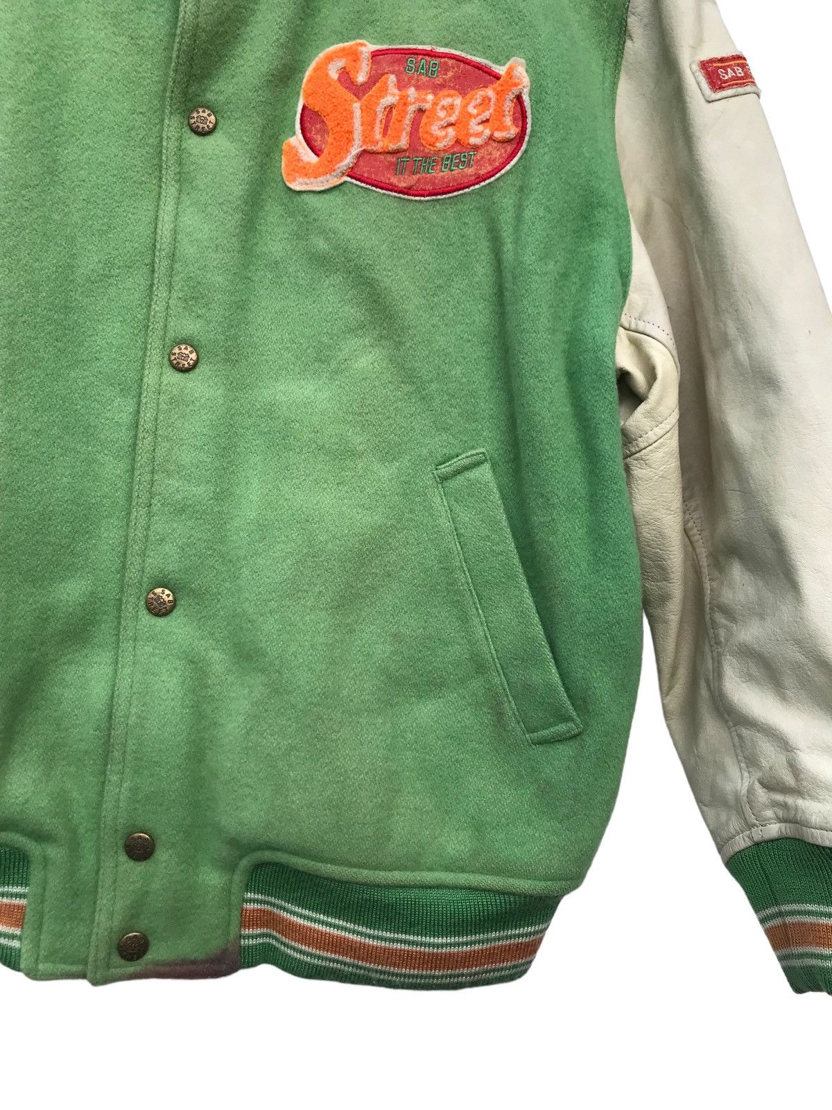 Japanese Brand Vintage Atelier Sab Varsity Jacket Streetwear Fashion Jacket Size US M / EU 48-50 / 2 - 9 Thumbnail