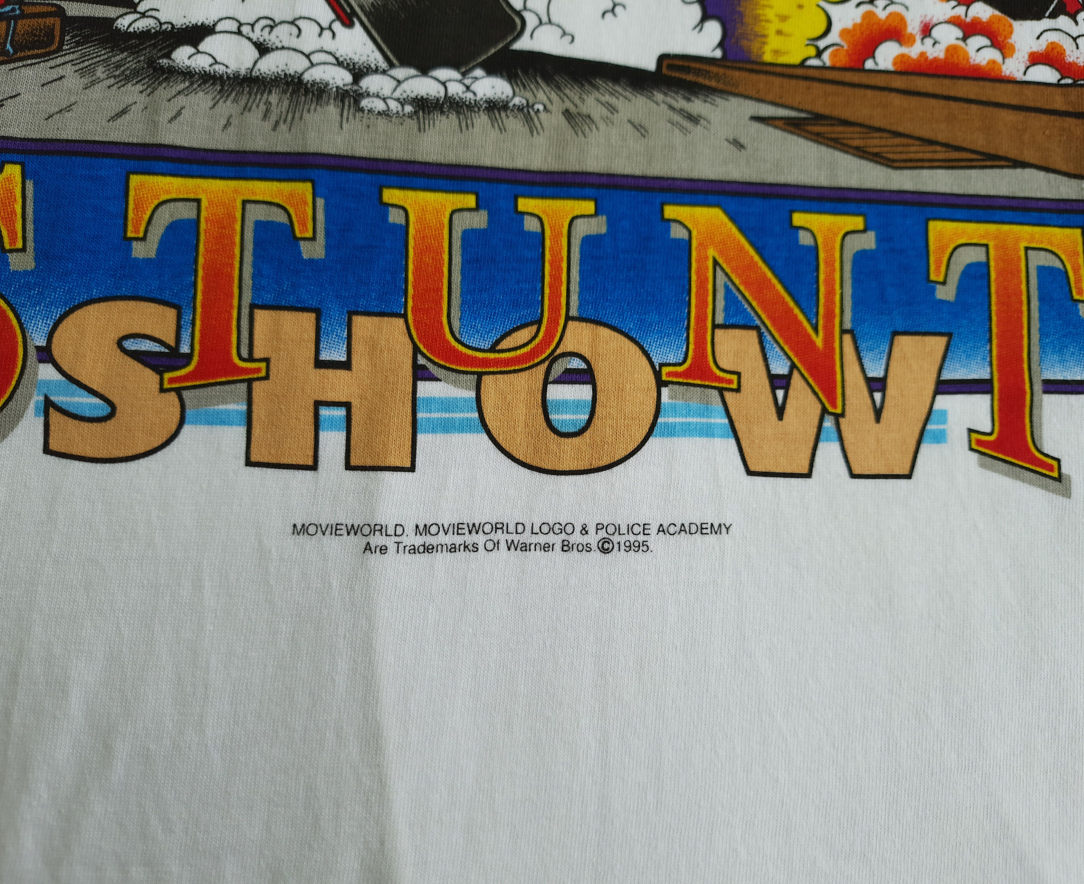 Warner Bros Vintage POLICE ACADEMY STUNT SHOW T-Shirt Size US XL / EU 56 / 4 - 5 Thumbnail