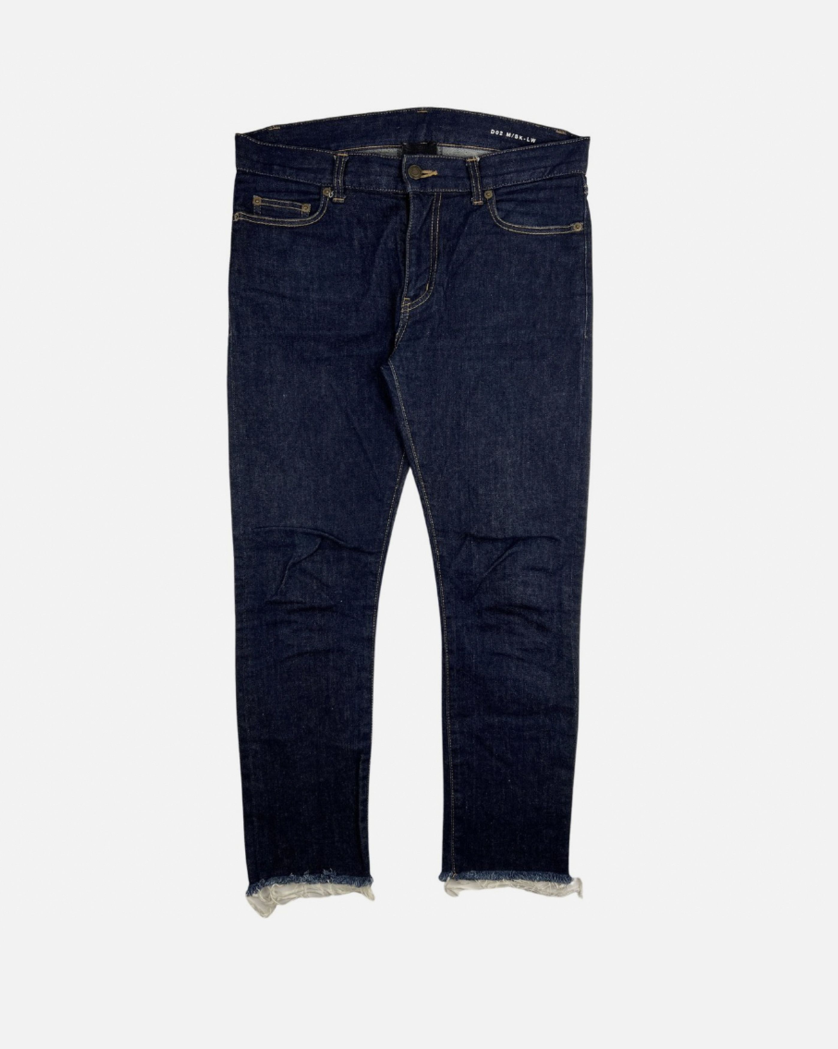Saint Laurent Paris Saint Laurent SS17 Indigo D02 Raw Hem Jeans Size US 30 / EU 46 - 1 Thumbnail