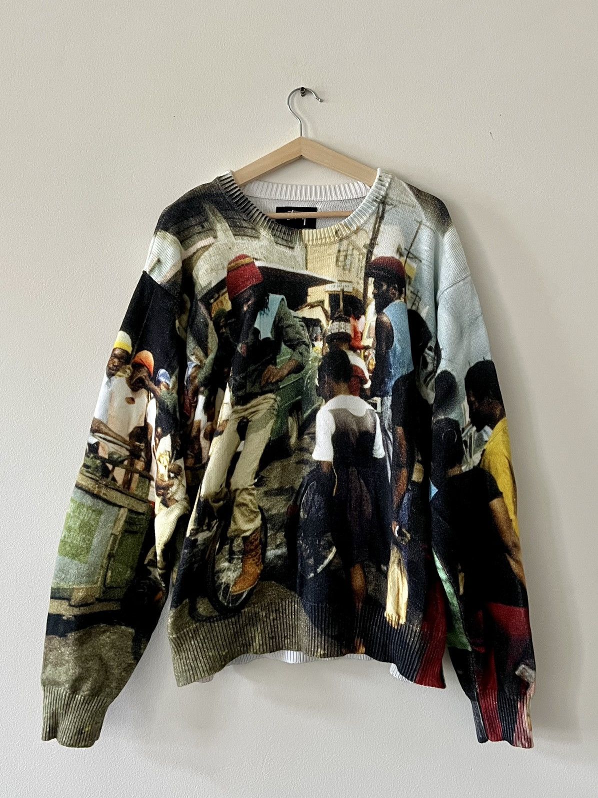 レア 完売品 stussy peter tosh print sweater - ニット/セーター