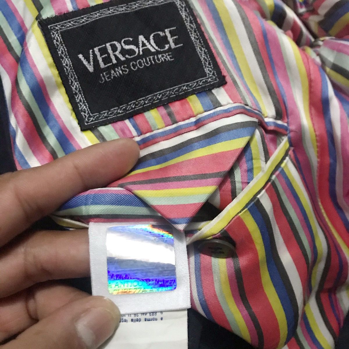 Designer × Versace × Versace Jeans Couture Vintage Versace Jeany Couture Blazer Jacket Size US M / EU 48-50 / 2 - 11 Thumbnail