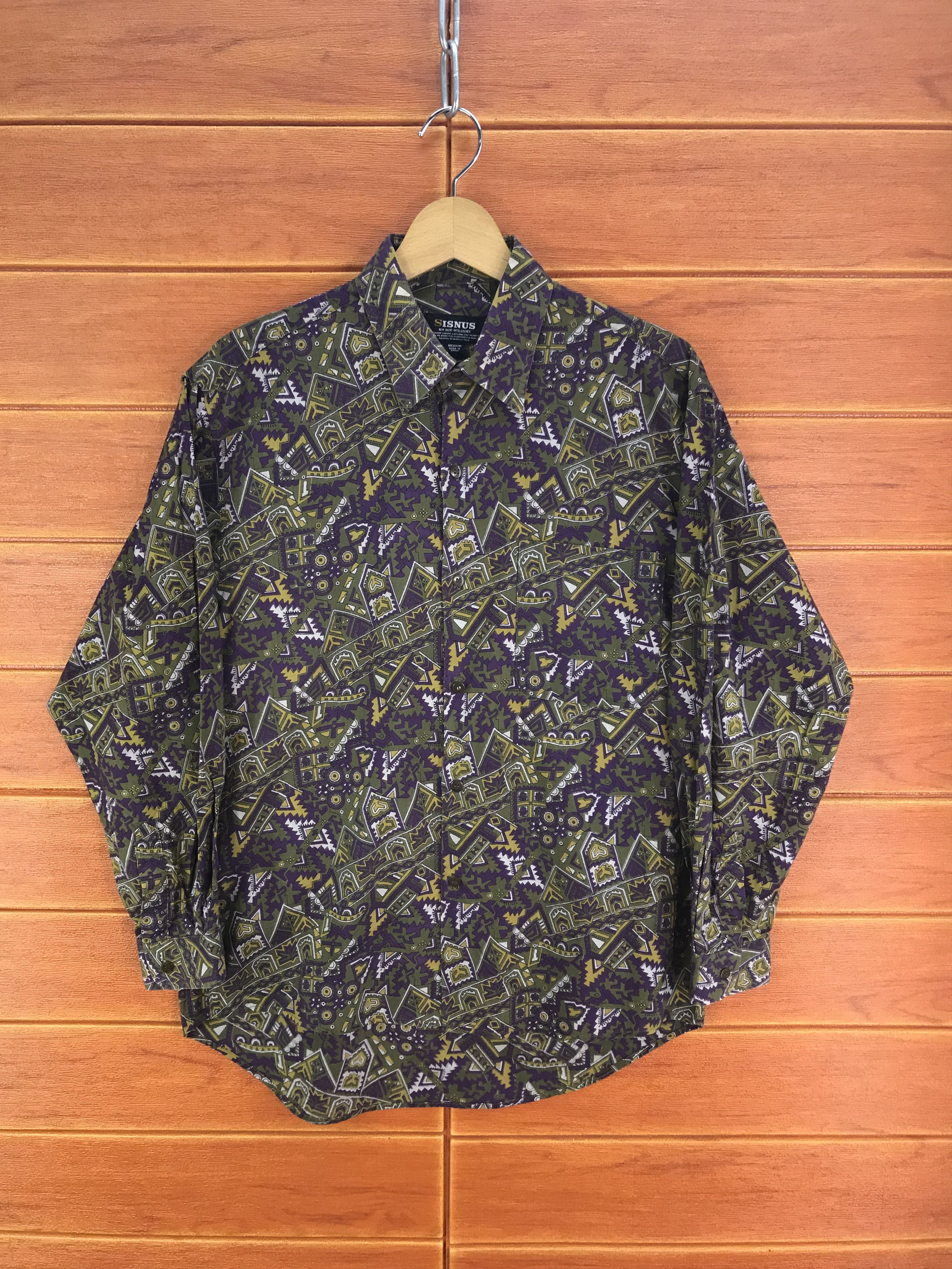 Aztech Mountain Vintage Sisnus Aztec Baroque Novelty Psychedelic Pop Art Size US M / EU 48-50 / 2 - 1 Thumbnail