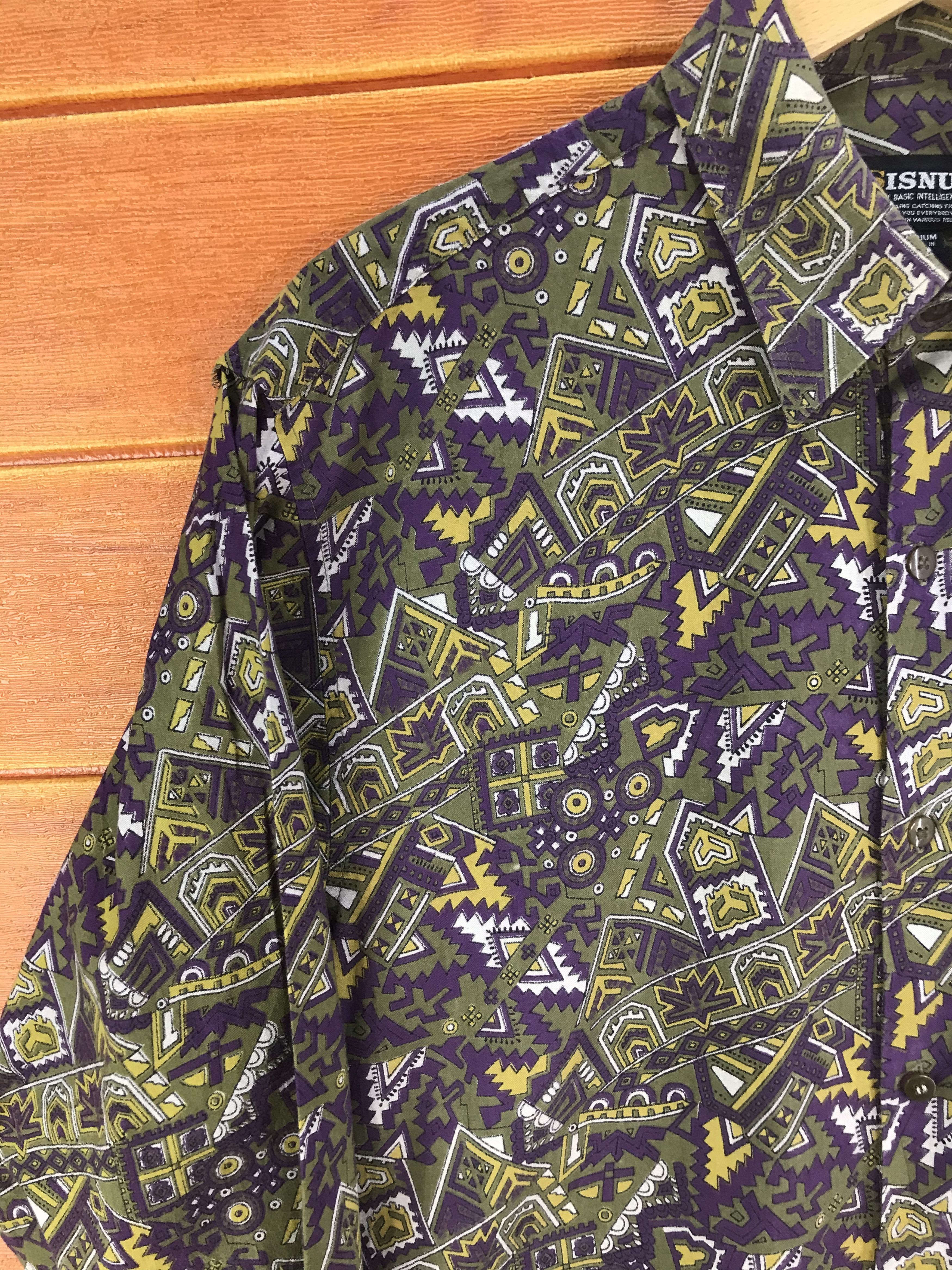 Aztech Mountain Vintage Sisnus Aztec Baroque Novelty Psychedelic Pop Art Size US M / EU 48-50 / 2 - 2 Thumbnail