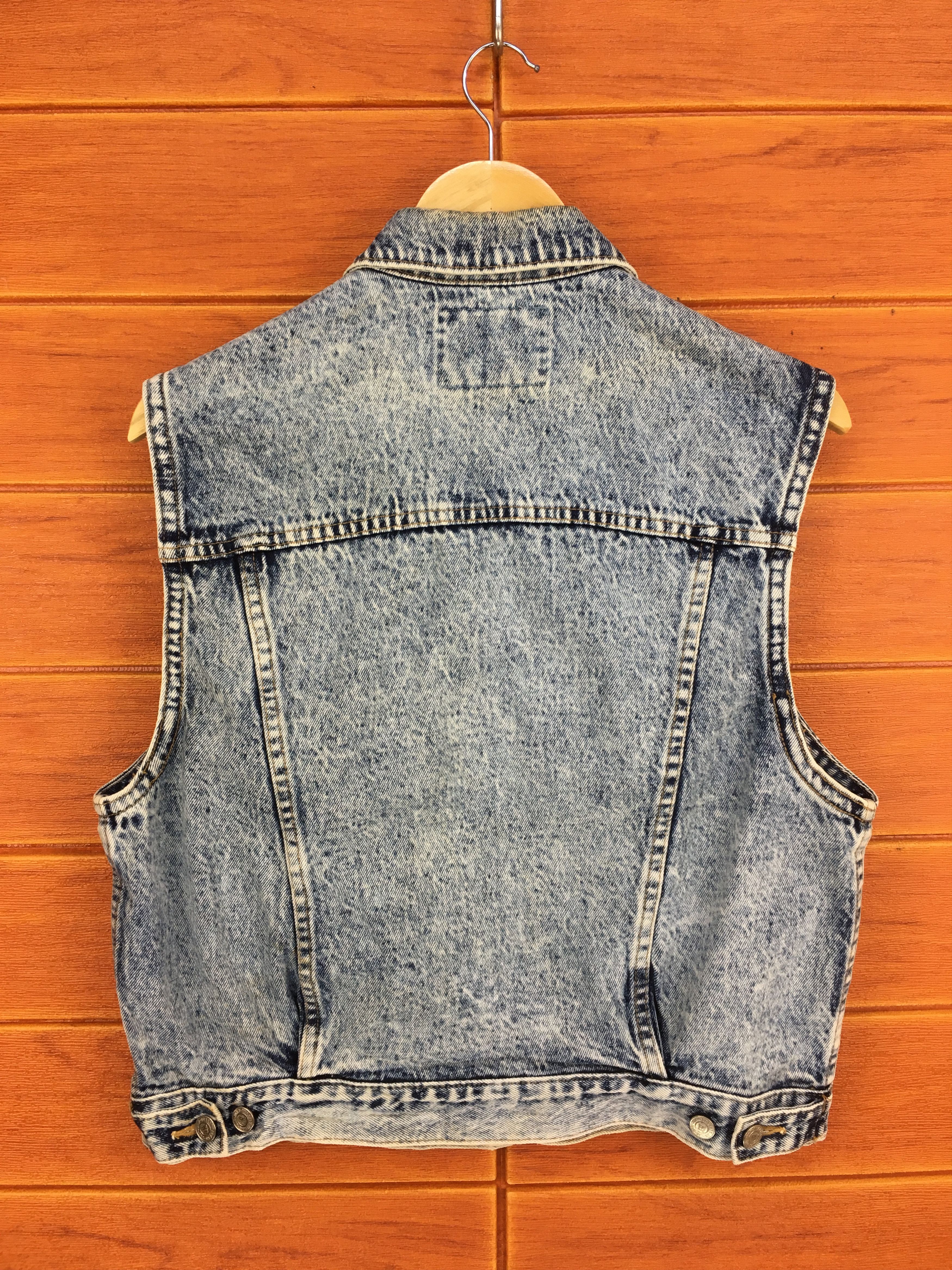 Big John Vintage BIG JOHN Acid Wash Denim Jeans Vest Size US M / EU 48-50 / 2 - 8 Thumbnail