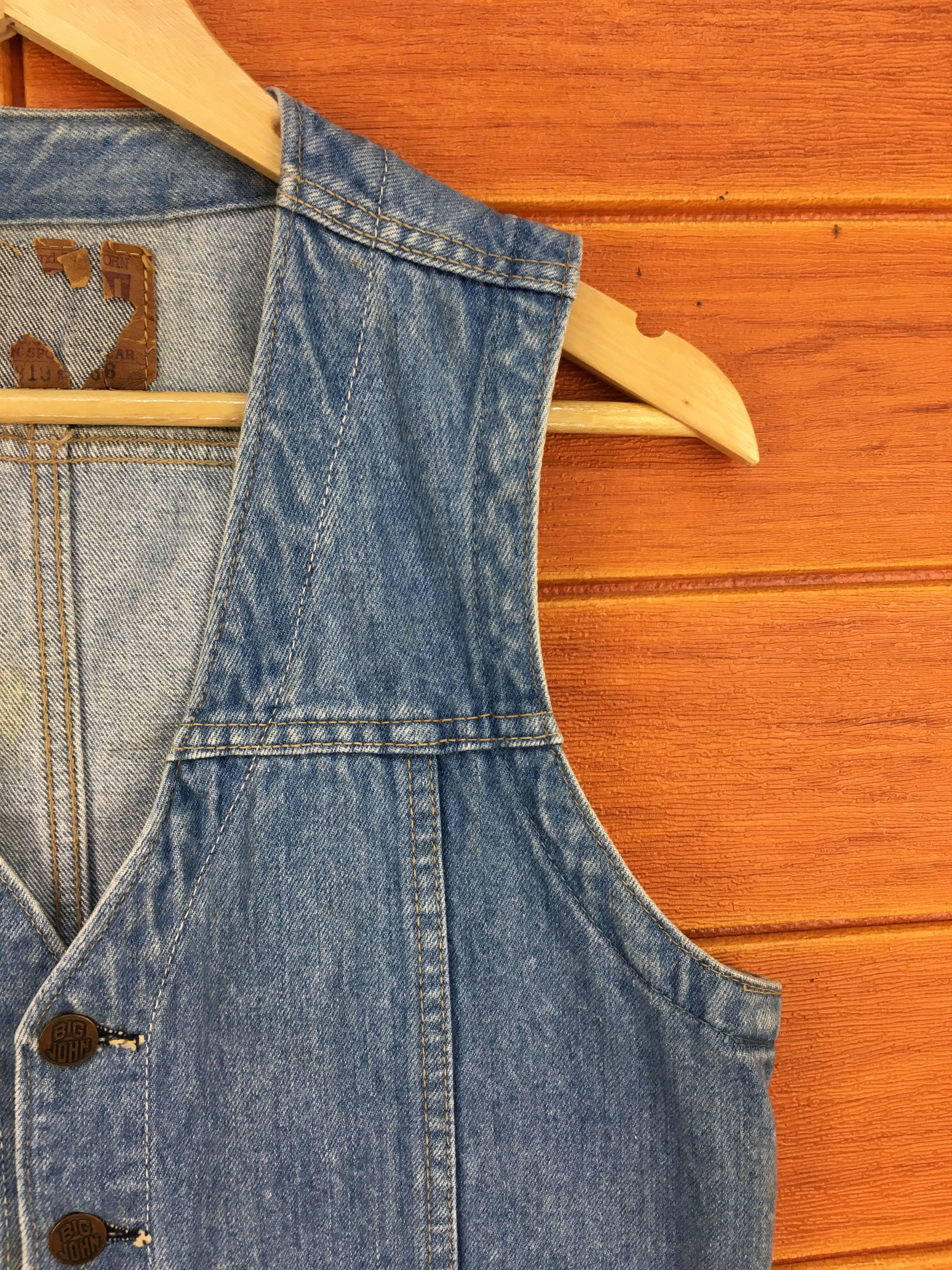 Big John Vintage BIG JOHN Denim Jeans Vest Size US S / EU 44-46 / 1 - 3 Thumbnail