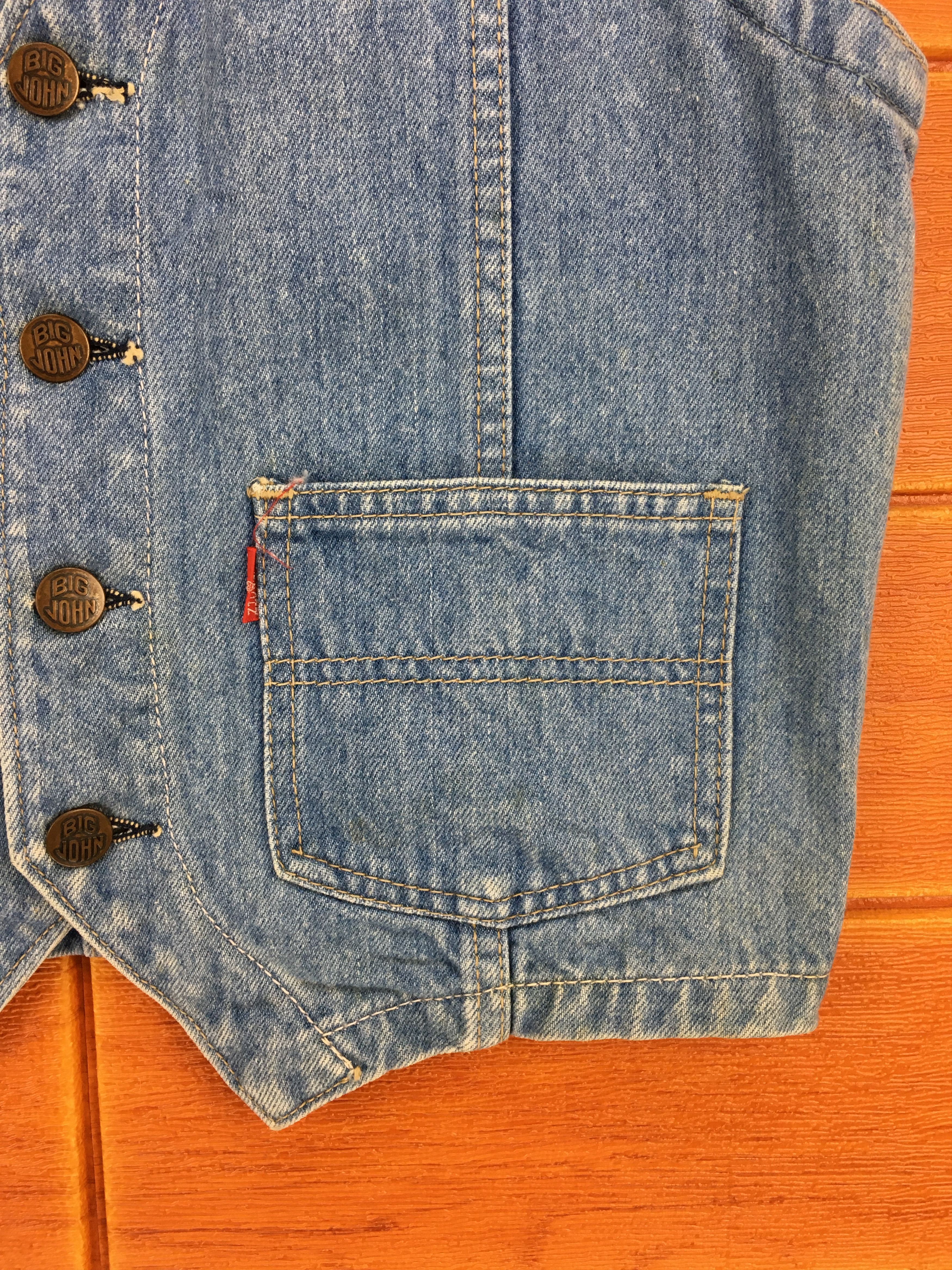 Big John Vintage BIG JOHN Denim Jeans Vest Size US S / EU 44-46 / 1 - 5 Thumbnail