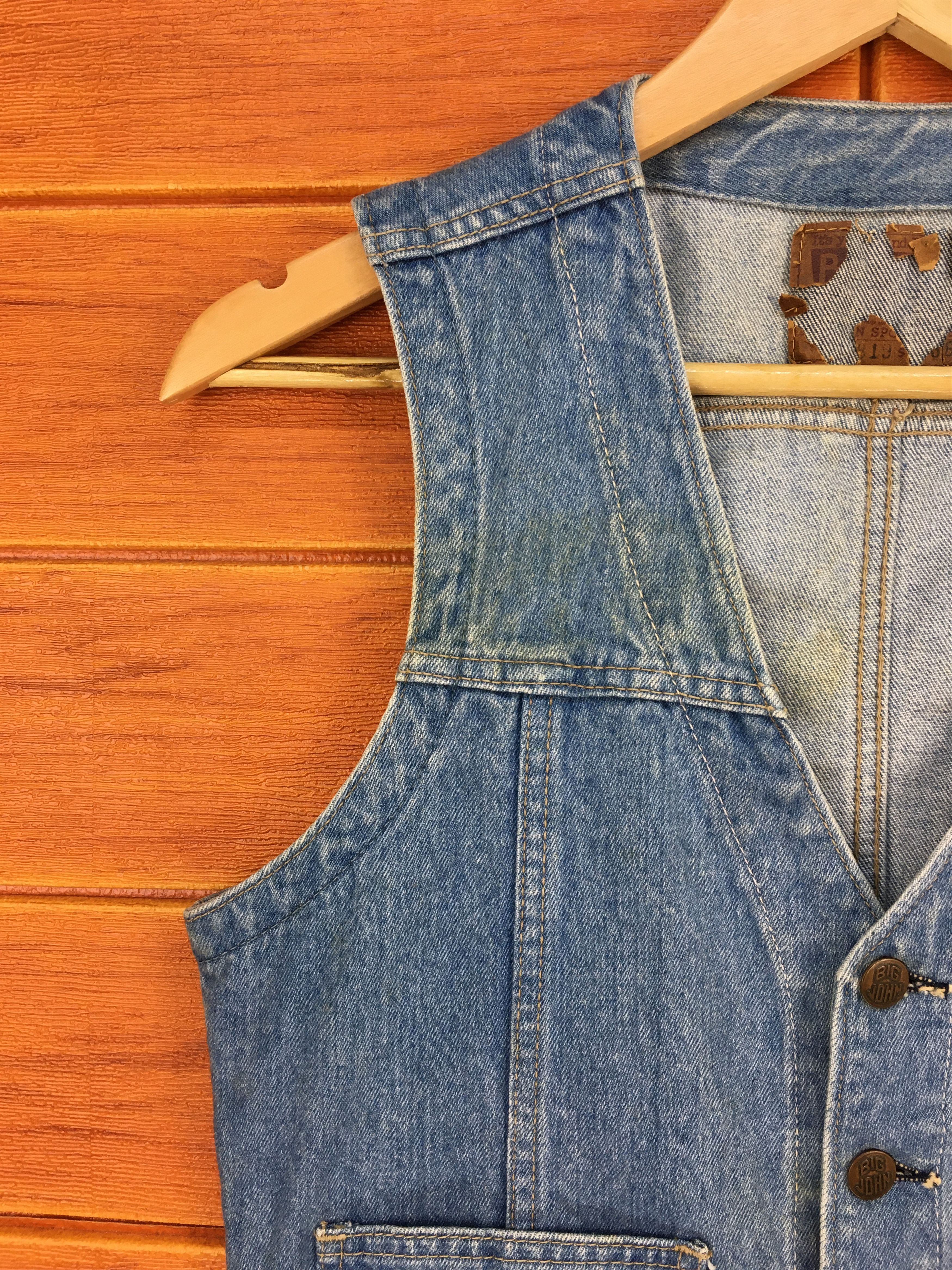Big John Vintage BIG JOHN Denim Jeans Vest Size US S / EU 44-46 / 1 - 2 Thumbnail