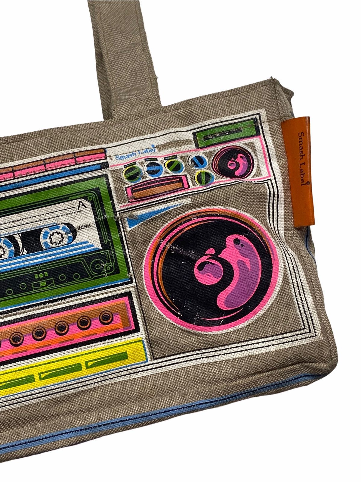 Japanese Brand Y2K Smash Label - Mini Hand Bag Radio Size ONE SIZE - 7 Thumbnail