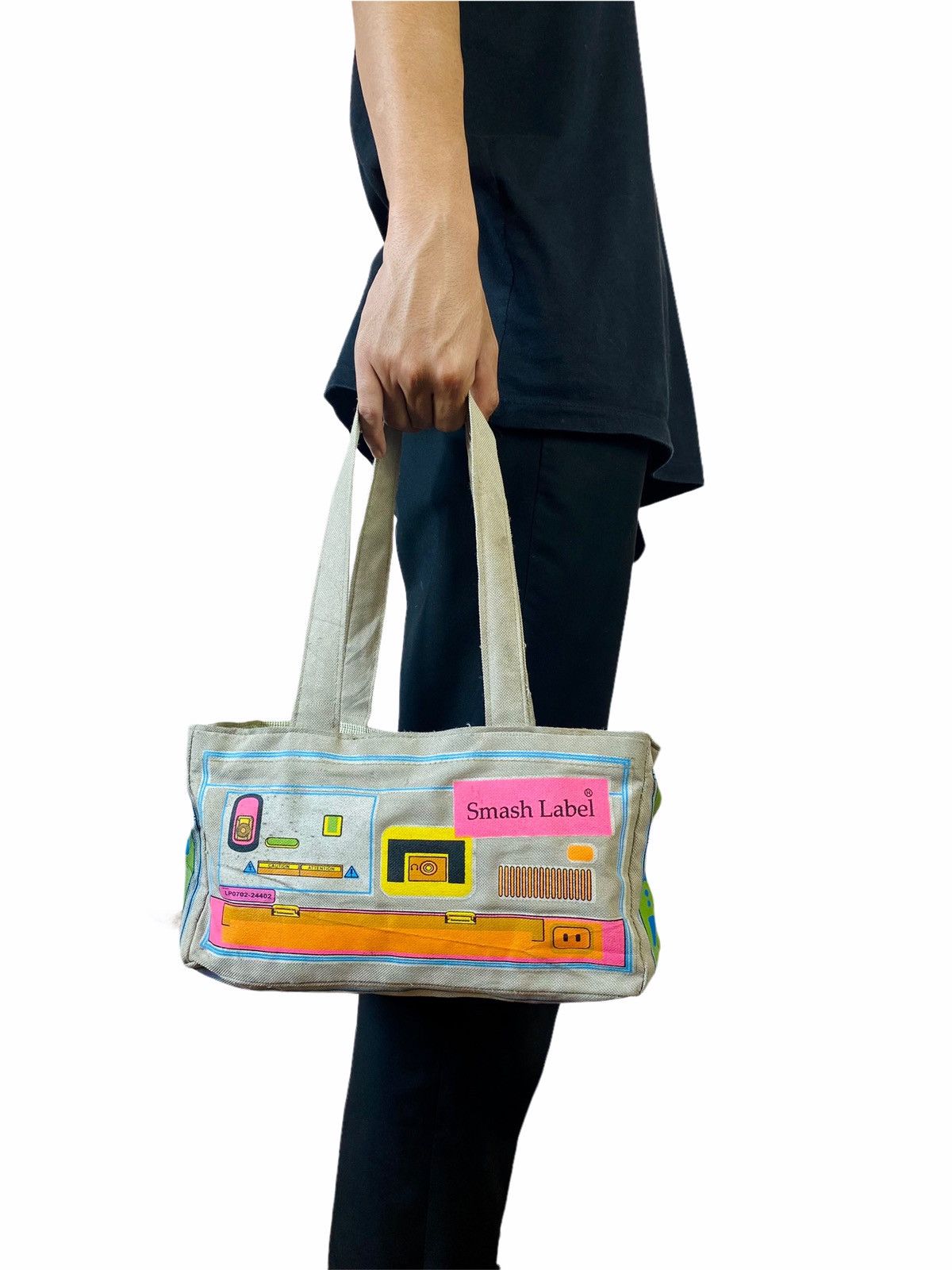 Japanese Brand Y2K Smash Label - Mini Hand Bag Radio Size ONE SIZE - 3 Thumbnail