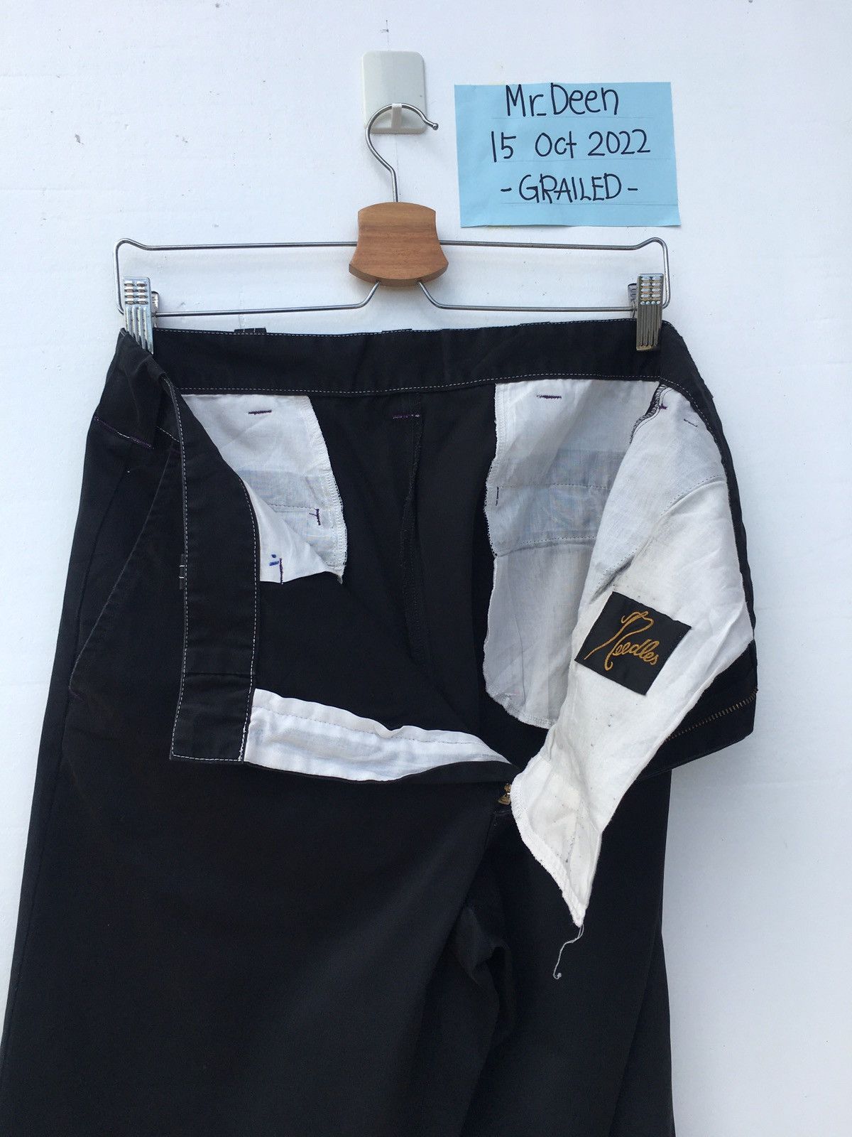 Needles Rare Vintage 90s Needles Casual Black Talon Zipper Pants Size US 34 / EU 50 - 5 Thumbnail