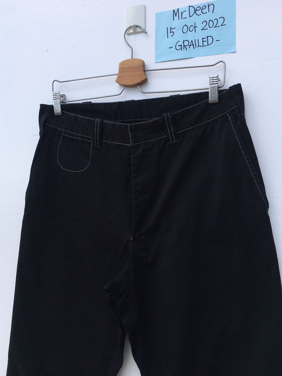 Needles Rare Vintage 90s Needles Casual Black Talon Zipper Pants Size US 34 / EU 50 - 16 Thumbnail