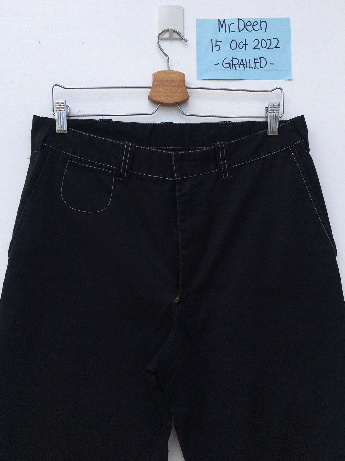 Needles Rare Vintage 90s Needles Casual Black Talon Zipper Pants Size US 34 / EU 50 - 15 Thumbnail