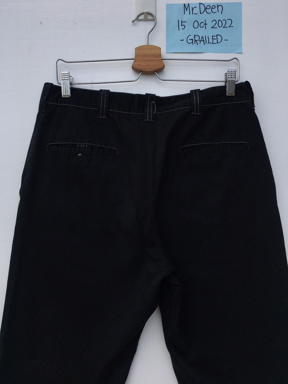 Needles Rare Vintage 90s Needles Casual Black Talon Zipper Pants Size US 34 / EU 50 - 20 Thumbnail