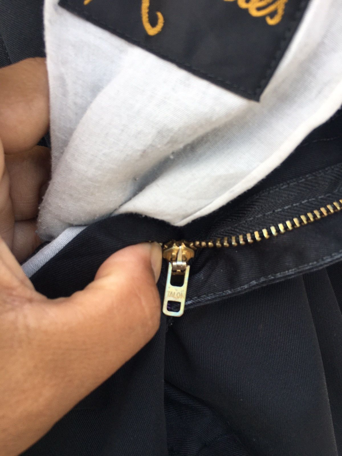 Needles Rare Vintage 90s Needles Casual Black Talon Zipper Pants Size US 34 / EU 50 - 13 Thumbnail
