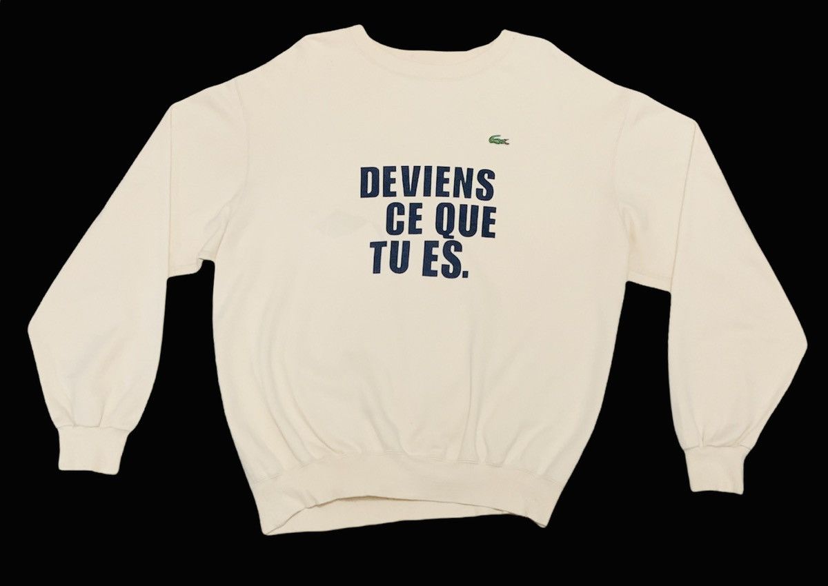 Rare Design Vintage Brand Lacoste Sweatshirt 1990s