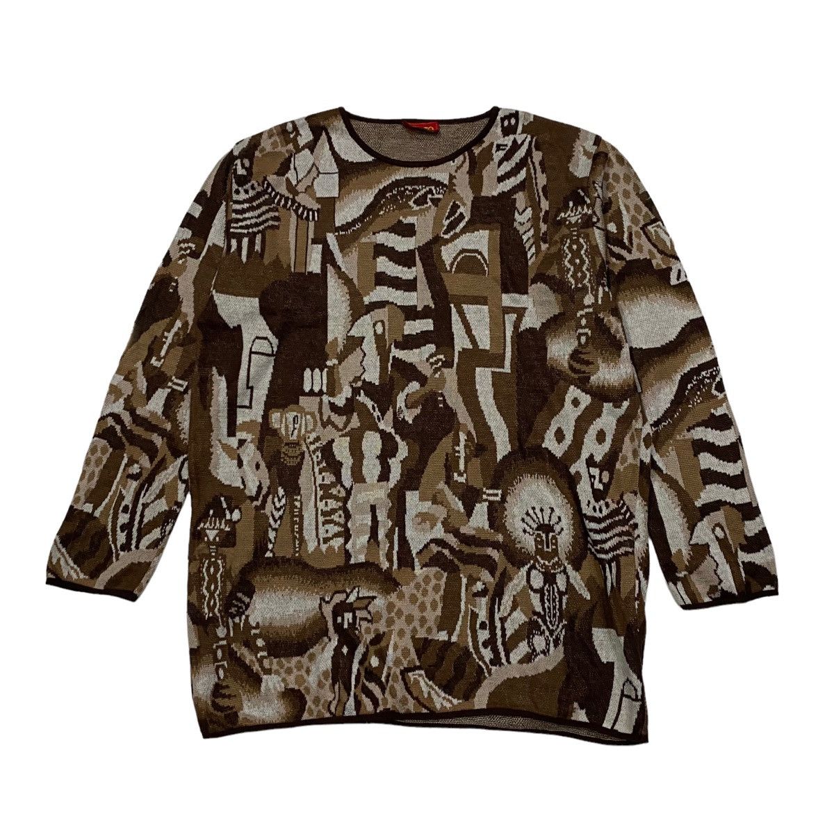 Kenzo Vintage Kenzo Etchic Pattern Knitwear Size US M / EU 48-50 / 2 - 2 Thumbnail