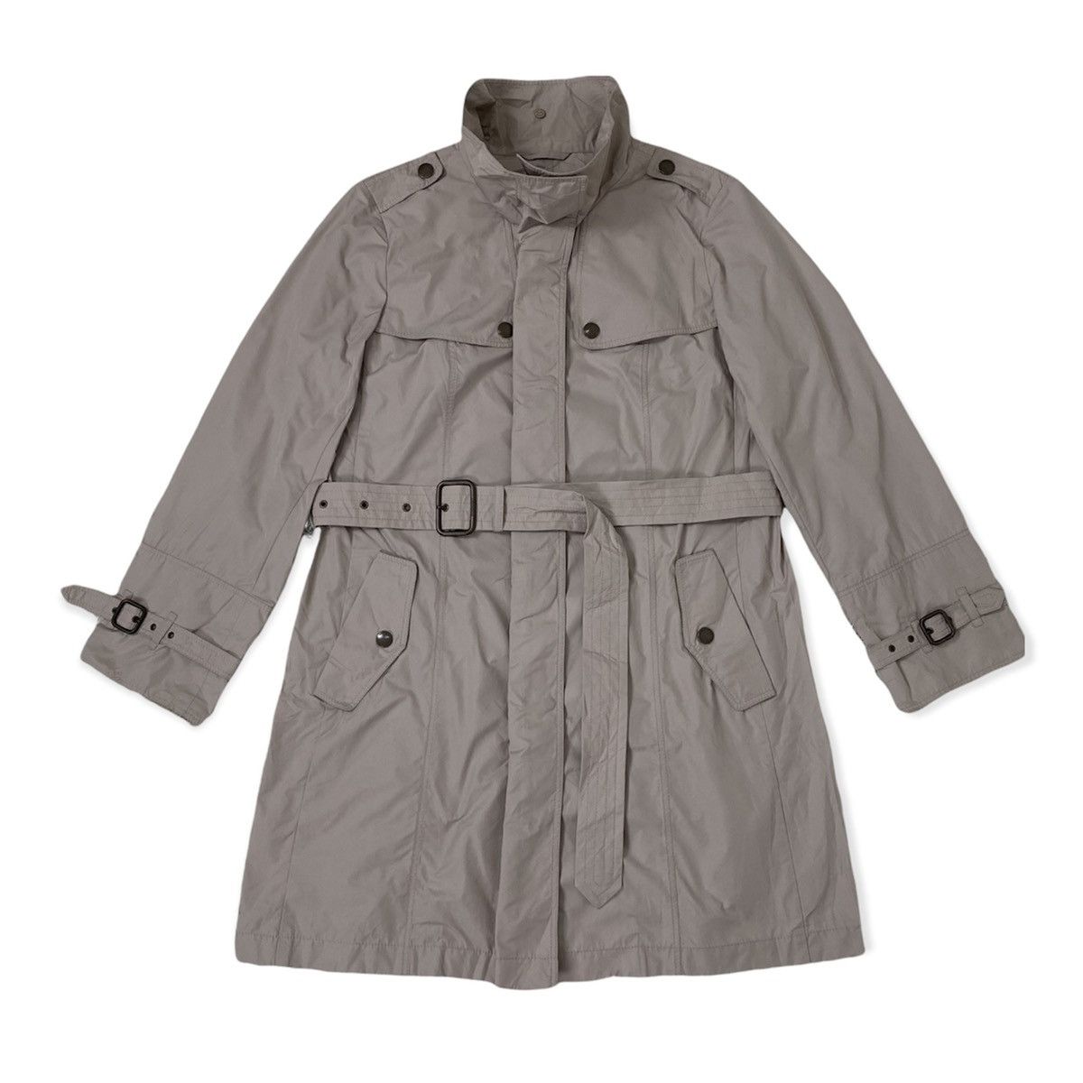 Burberry BURBERRY LONDON ZIPPER LONG COAT WITH BELT SIZE 44 Size US M / EU 48-50 / 2 - 1 Thumbnail