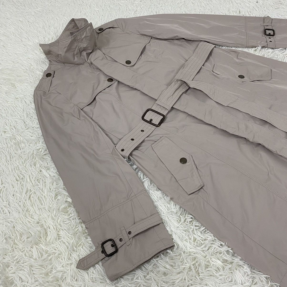 Burberry BURBERRY LONDON ZIPPER LONG COAT WITH BELT SIZE 44 Size US M / EU 48-50 / 2 - 5 Thumbnail