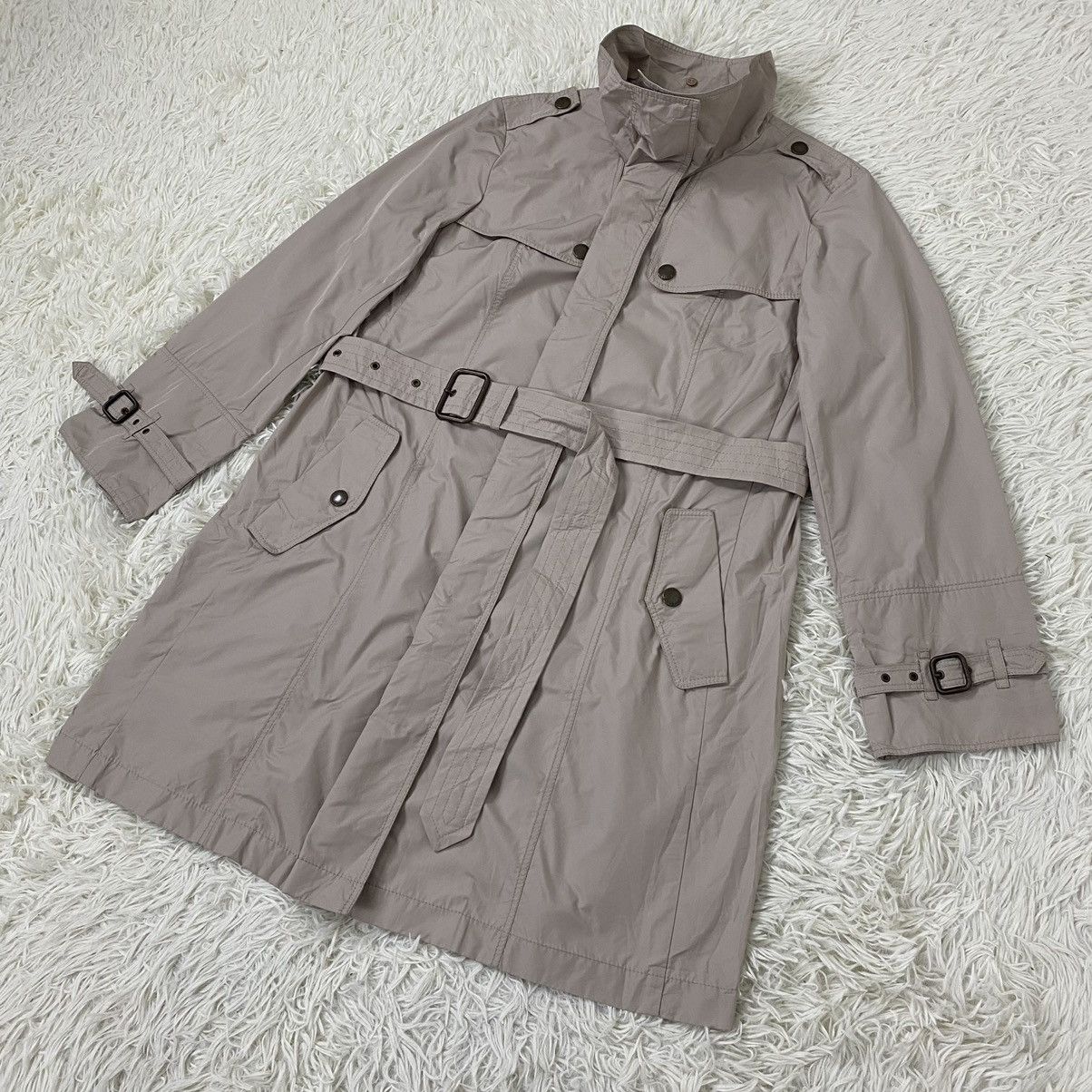 Burberry BURBERRY LONDON ZIPPER LONG COAT WITH BELT SIZE 44 Size US M / EU 48-50 / 2 - 3 Thumbnail