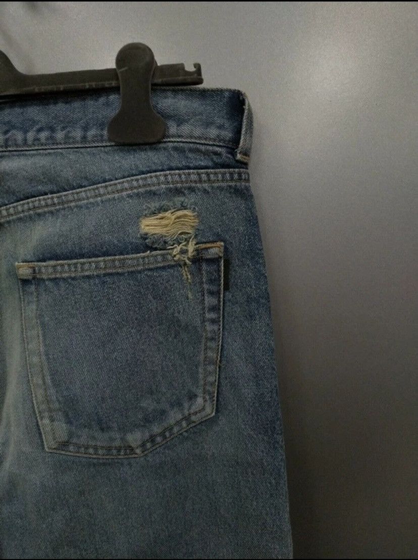Saint Laurent Paris Bandana Patch Denim in Blue Size US 31 - 4 Thumbnail
