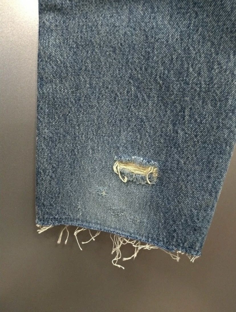 Saint Laurent Paris Bandana Patch Denim in Blue Size US 31 - 6 Thumbnail