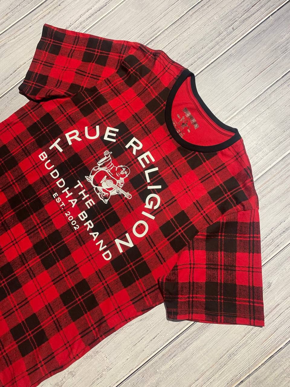 True Religion Vintage True Religion T-Shirt Buddha Check Size US XL / EU 56 / 4 - 2 Thumbnail