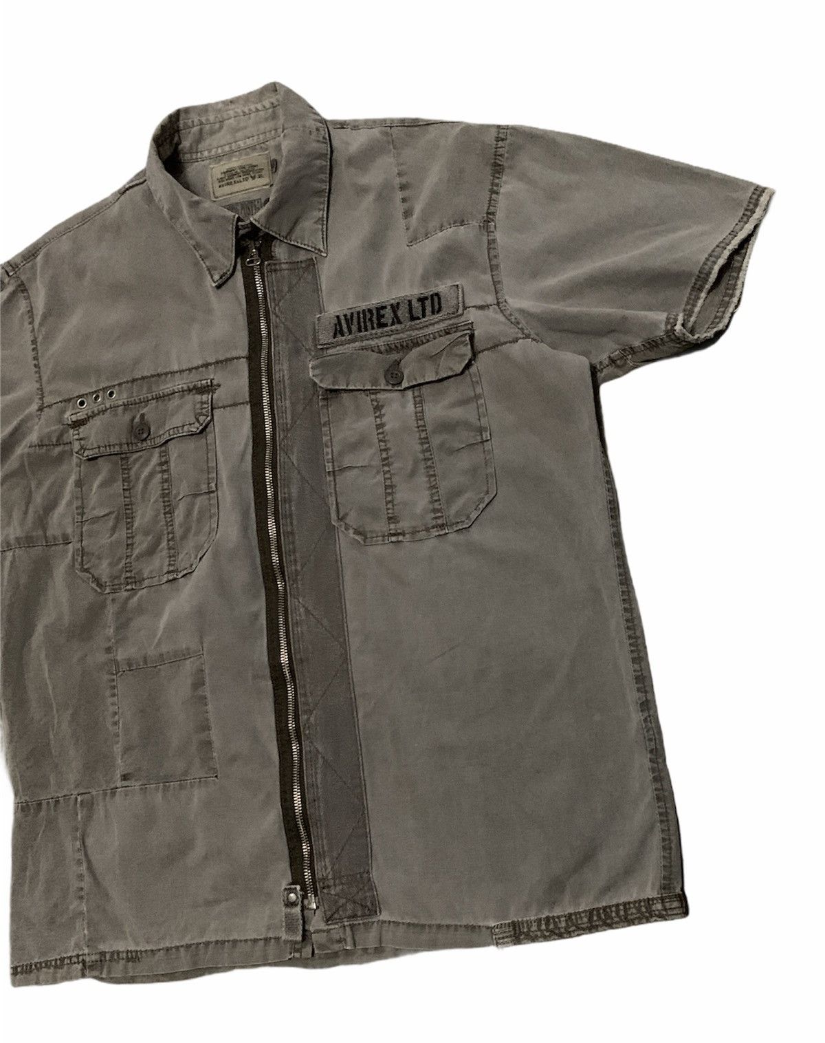 Avirex × Vintage Rare Design Vintage Brand Avirex Army Shirt 1990s Size US XL / EU 56 / 4 - 4 Thumbnail