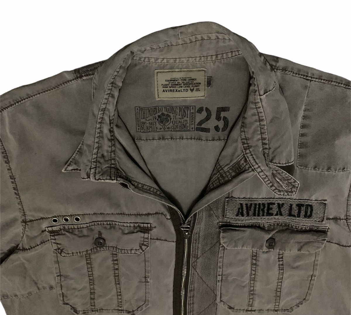 Avirex × Vintage Rare Design Vintage Brand Avirex Army Shirt 1990s Size US XL / EU 56 / 4 - 5 Thumbnail