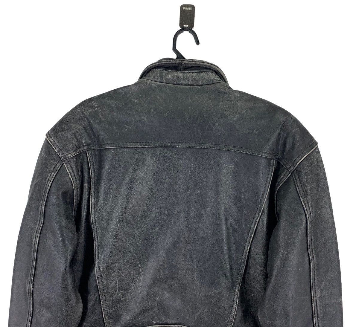 Aero Leathers × Leather VINTAGE BLACK BIKERS LEATHER JACKET Size US S / EU 44-46 / 1 - 8 Thumbnail
