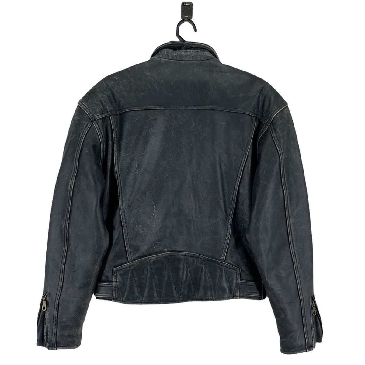 Aero Leathers × Leather VINTAGE BLACK BIKERS LEATHER JACKET Size US S / EU 44-46 / 1 - 7 Thumbnail