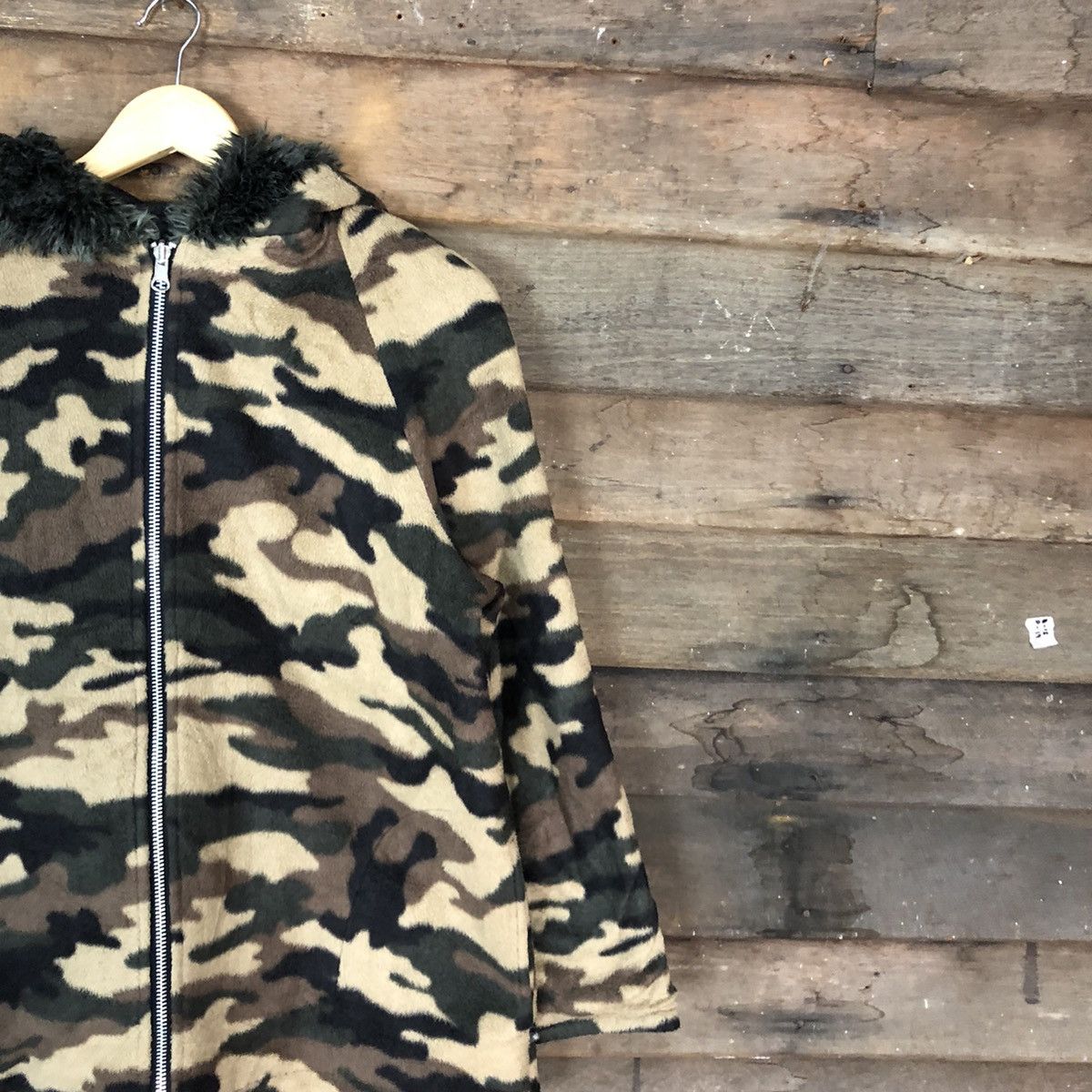 Junko Shimada × Vintage Pantout/Junko Shimada Brown camo Sweater Hoodies #0551 Size US M / EU 48-50 / 2 - 5 Thumbnail